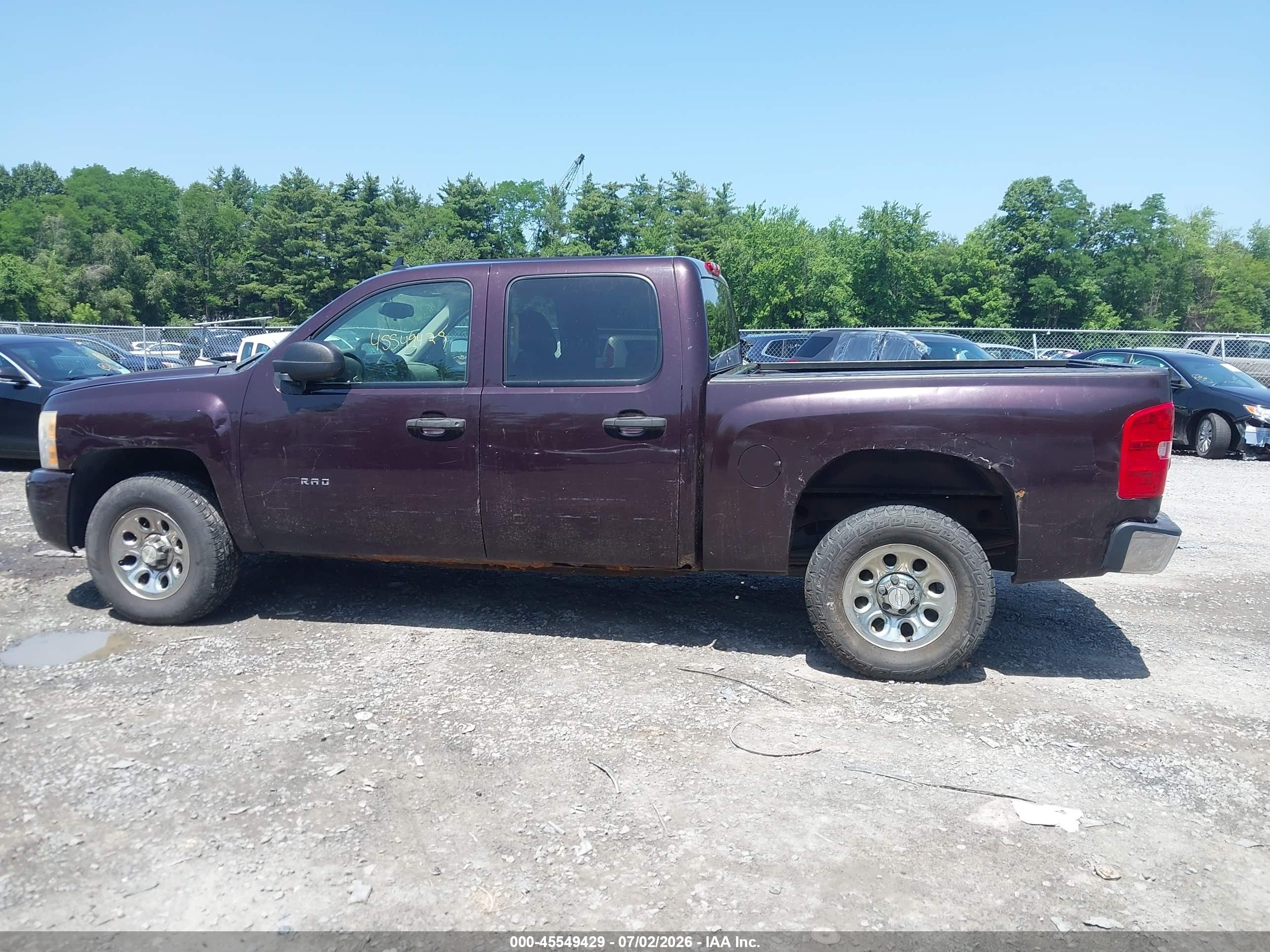 2009 Chevrolet Silverado 1500 Ls Темно-бордовый vin: 2GCEK13C791111822