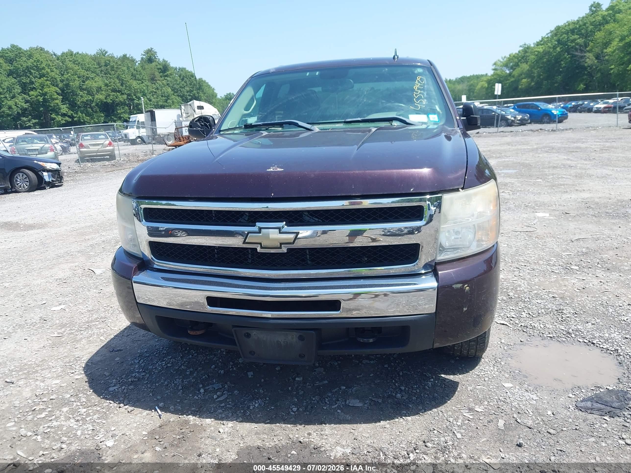 2009 Chevrolet Silverado 1500 Ls Темно-бордовый vin: 2GCEK13C791111822