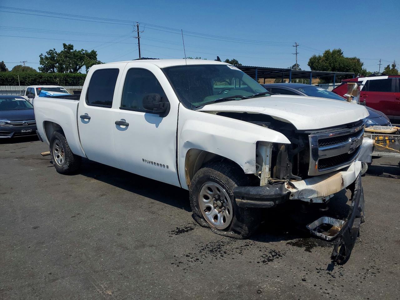 2008 Chevrolet Silverado K1500 White vin: 2GCEK13C881211488