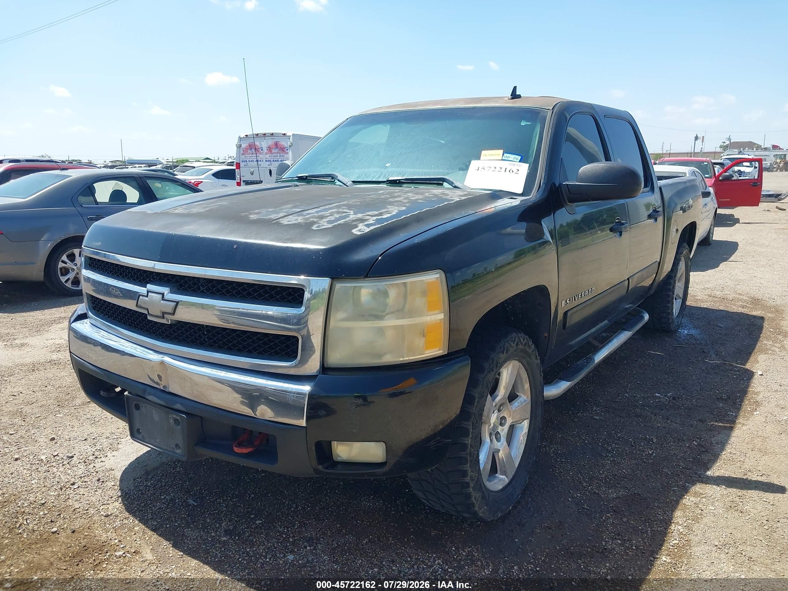2008 Chevrolet Silverado 1500 Lt2 Black vin: 2GCEK13JX81312157