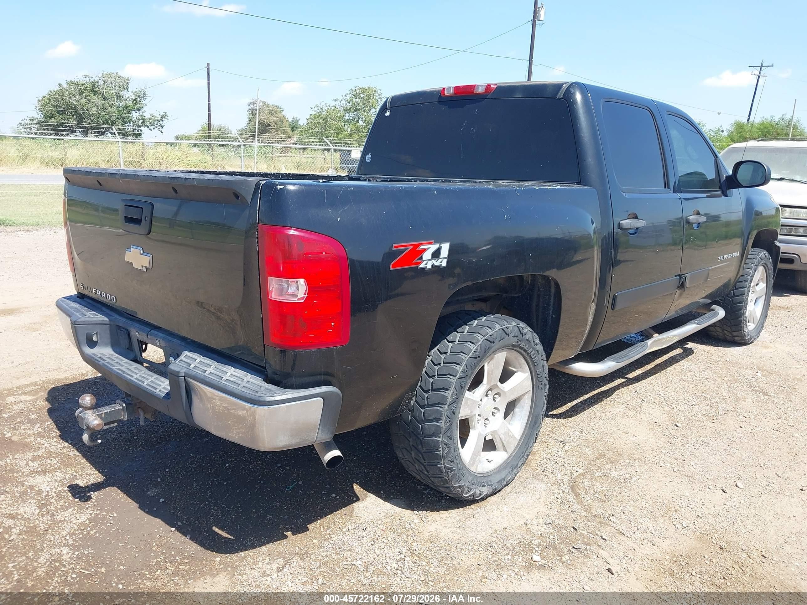 2008 Chevrolet Silverado 1500 Lt2 Black vin: 2GCEK13JX81312157