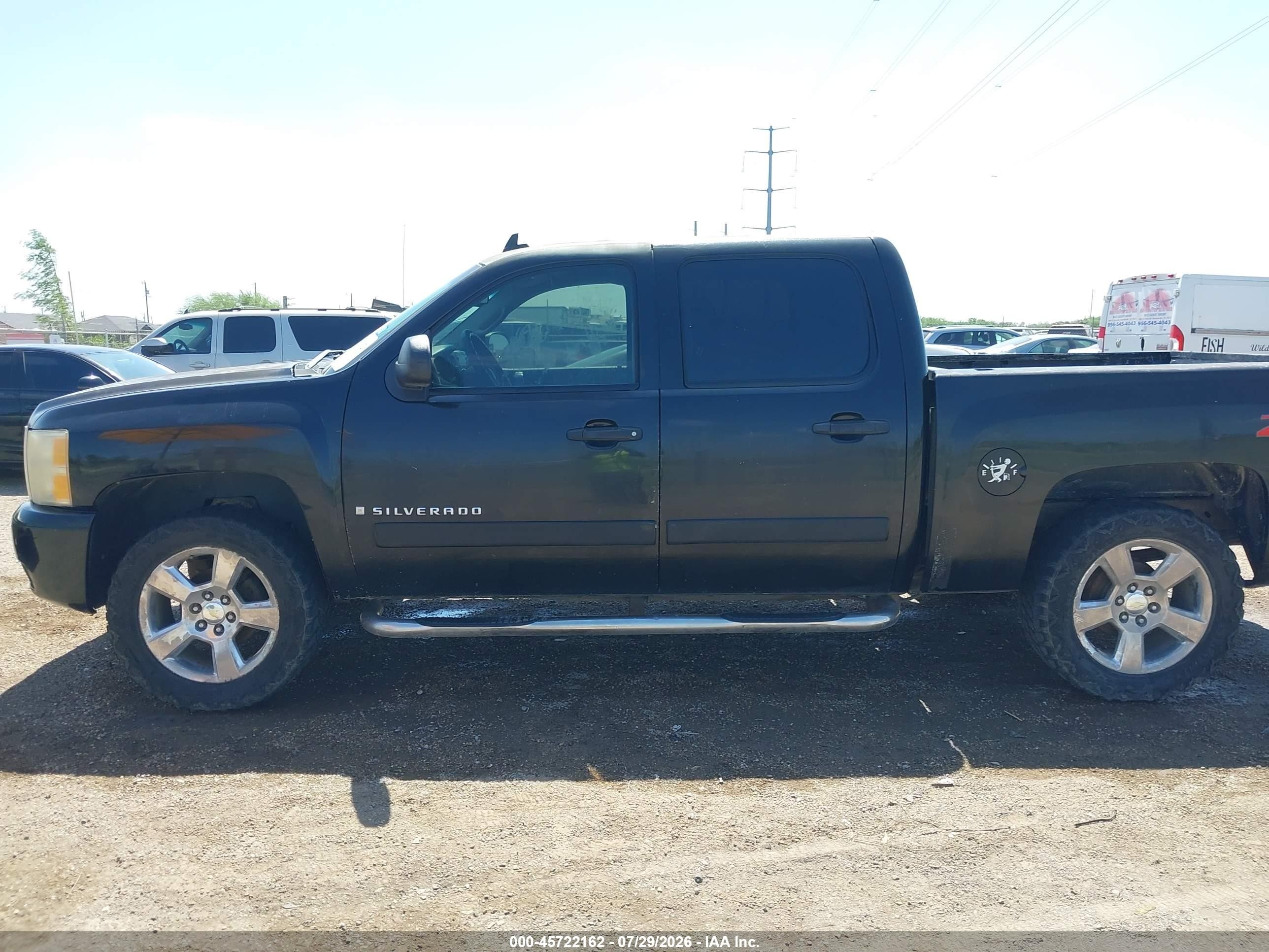 2008 Chevrolet Silverado 1500 Lt2 Black vin: 2GCEK13JX81312157