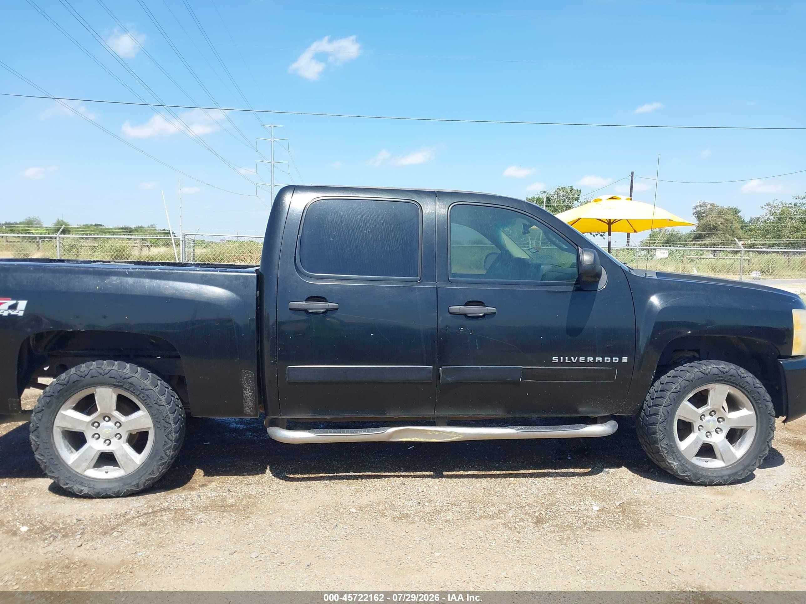 2008 Chevrolet Silverado 1500 Lt2 Black vin: 2GCEK13JX81312157