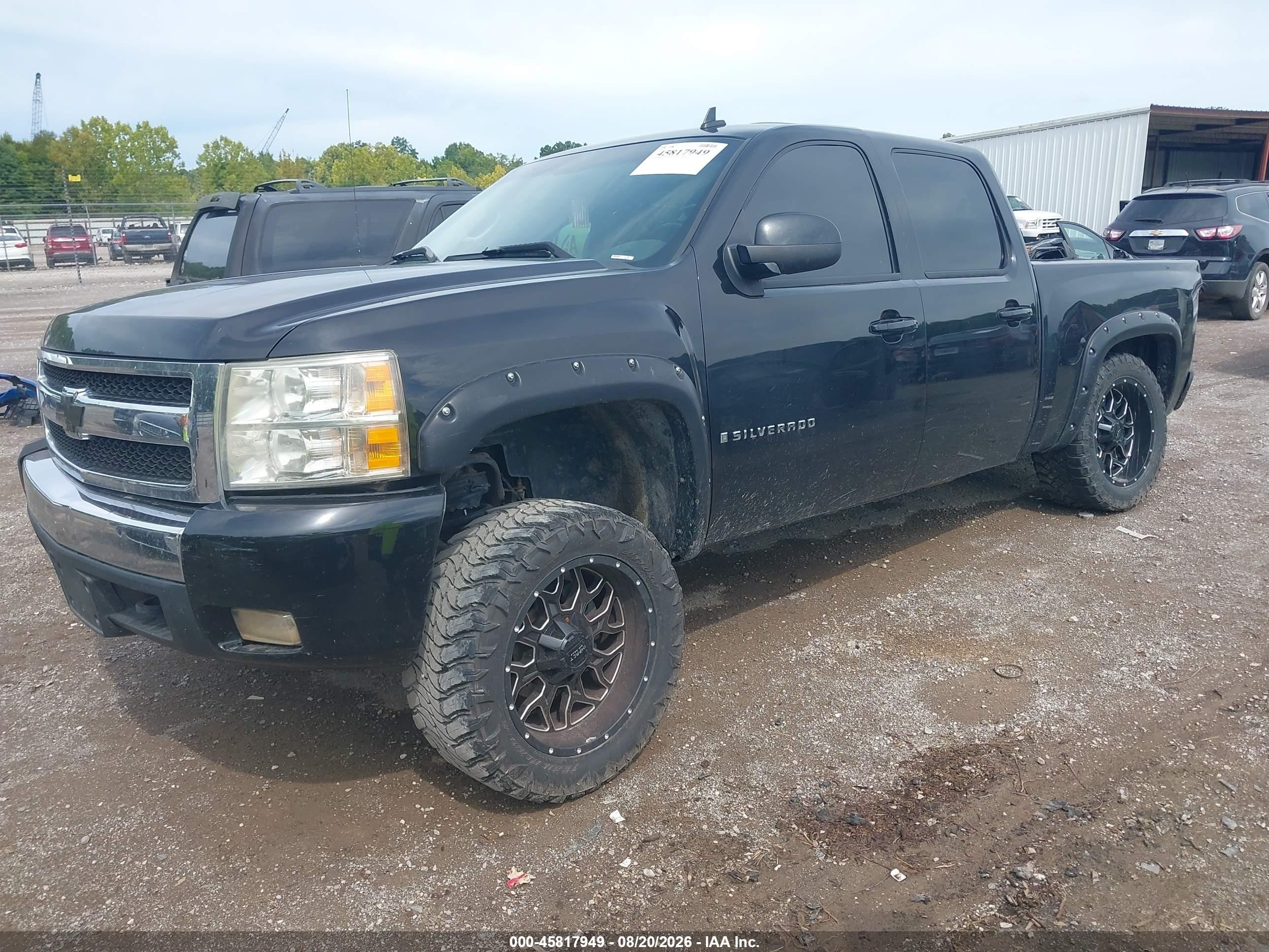 2007 Chevrolet Silverado 1500 Ltz Black vin: 2GCEK13M071553167