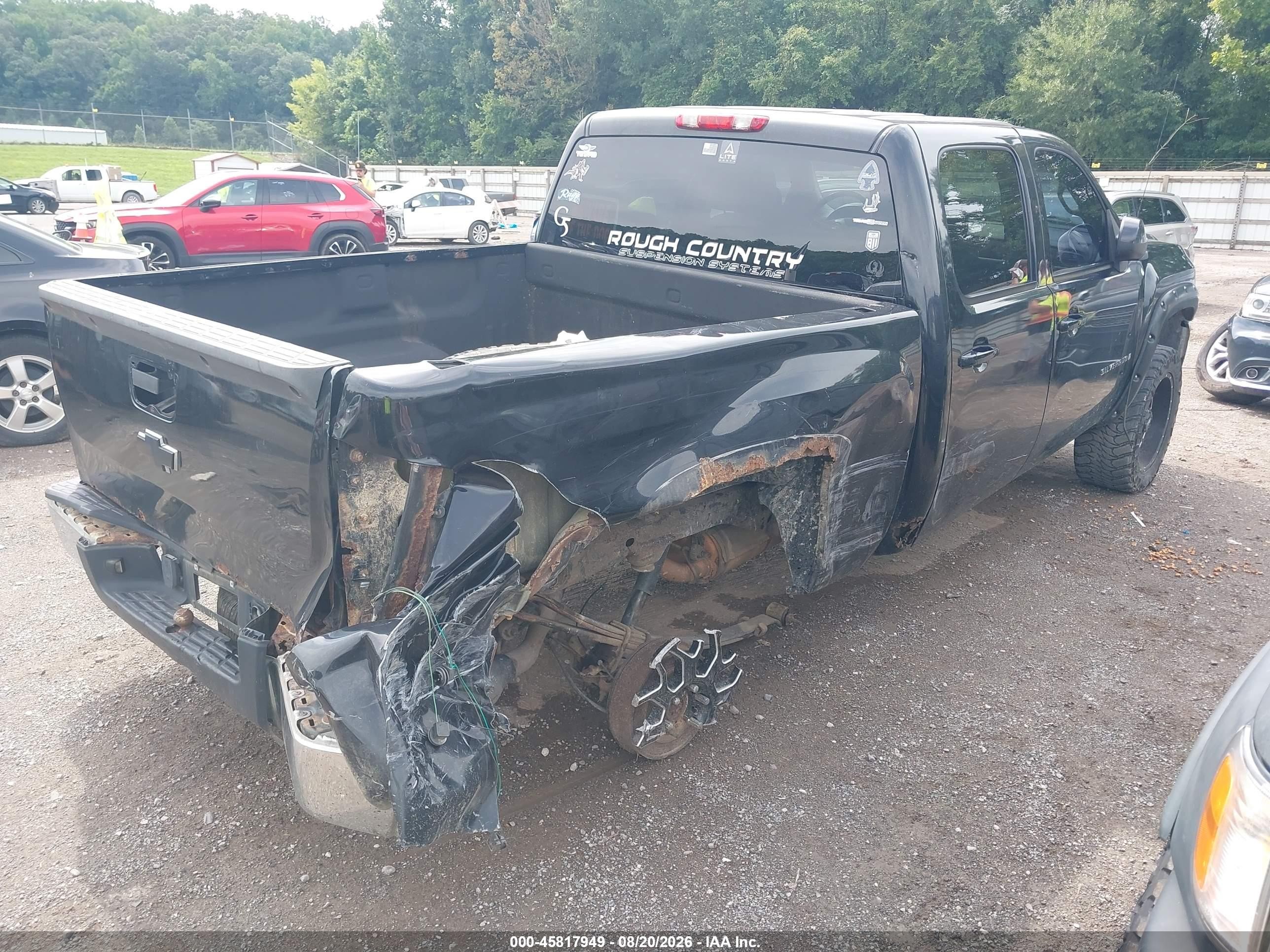 2007 Chevrolet Silverado 1500 Ltz Black vin: 2GCEK13M071553167