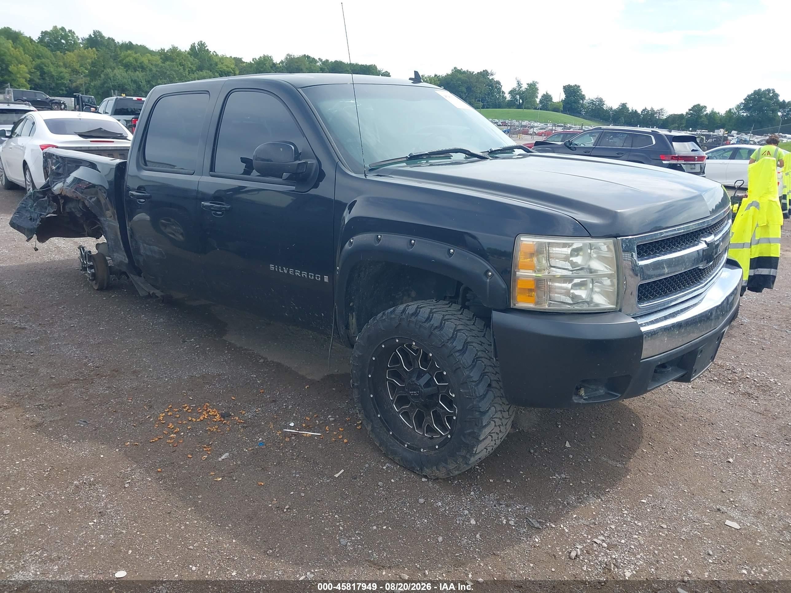 2007 Chevrolet Silverado 1500 Ltz Black vin: 2GCEK13M071553167