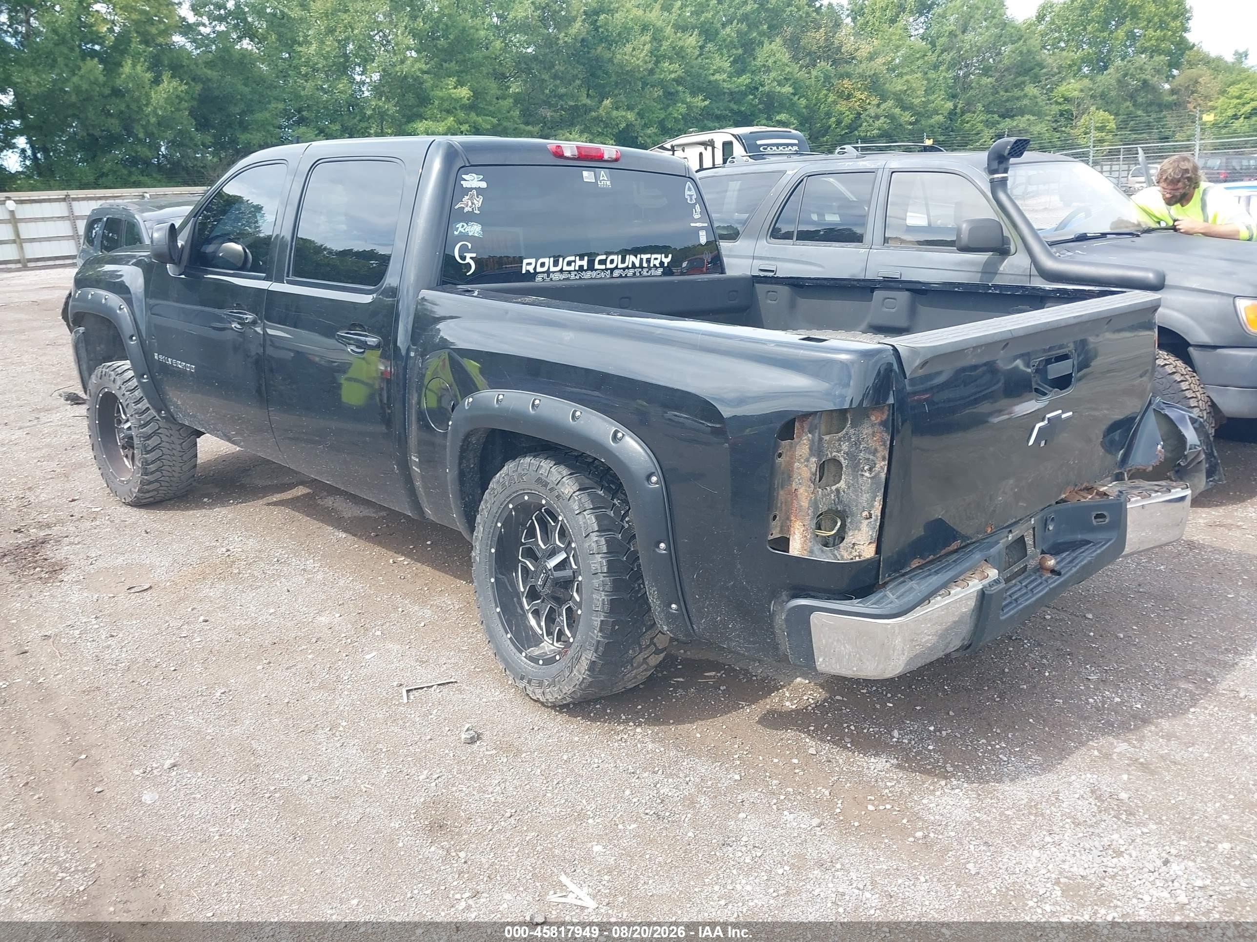 2007 Chevrolet Silverado 1500 Ltz Black vin: 2GCEK13M071553167