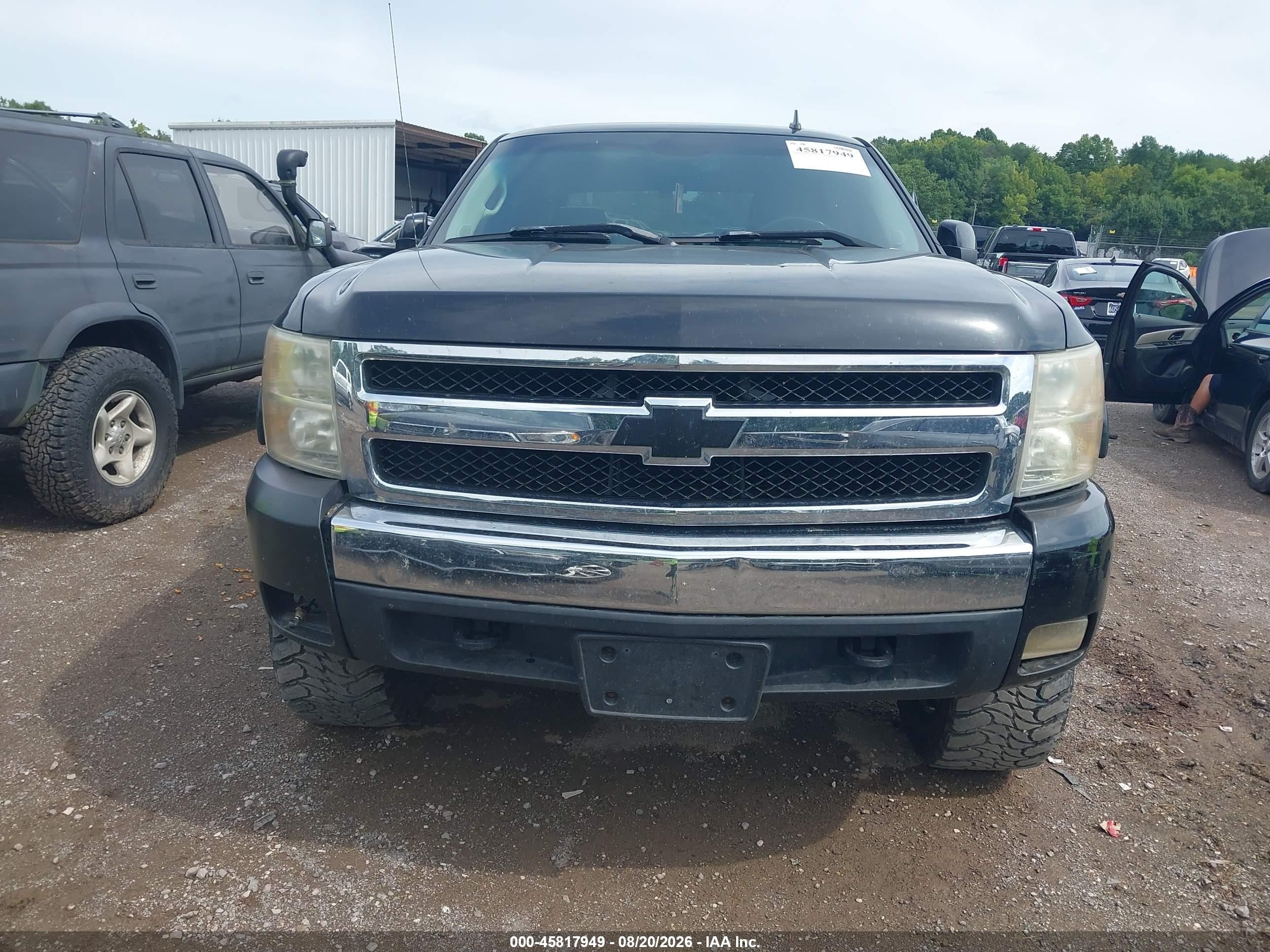 2007 Chevrolet Silverado 1500 Ltz Black vin: 2GCEK13M071553167