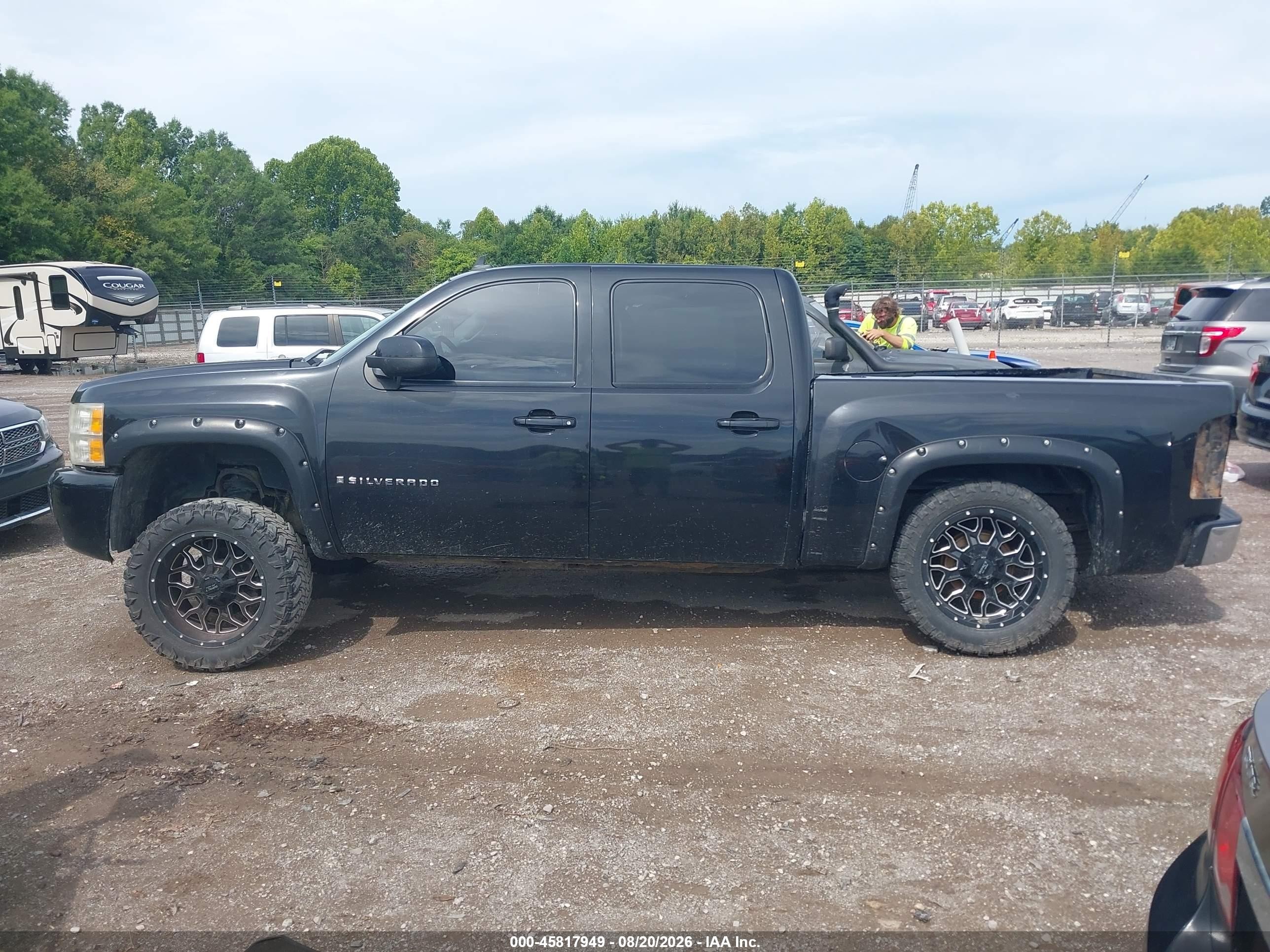 2007 Chevrolet Silverado 1500 Ltz Black vin: 2GCEK13M071553167