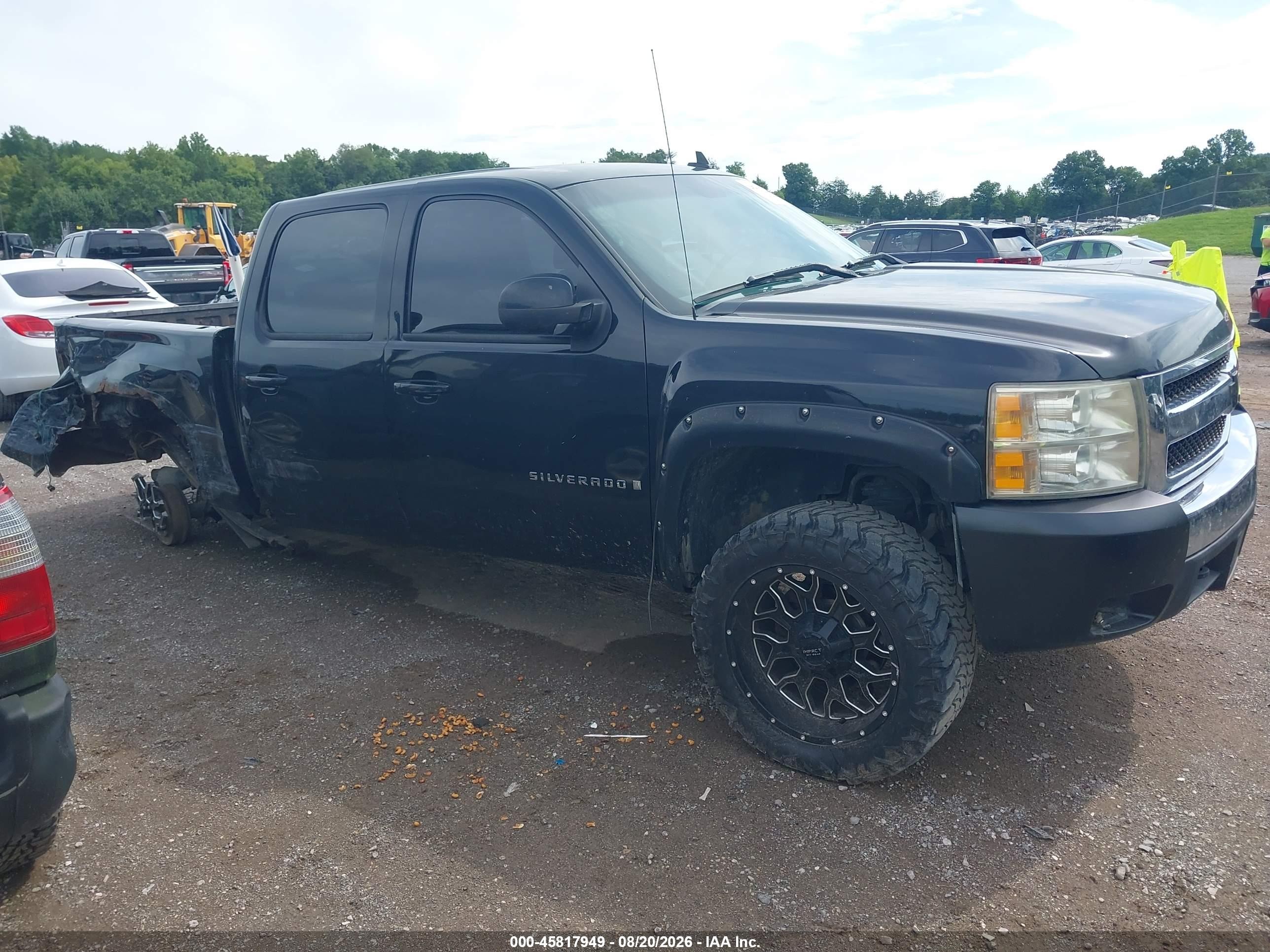 2007 Chevrolet Silverado 1500 Ltz Black vin: 2GCEK13M071553167