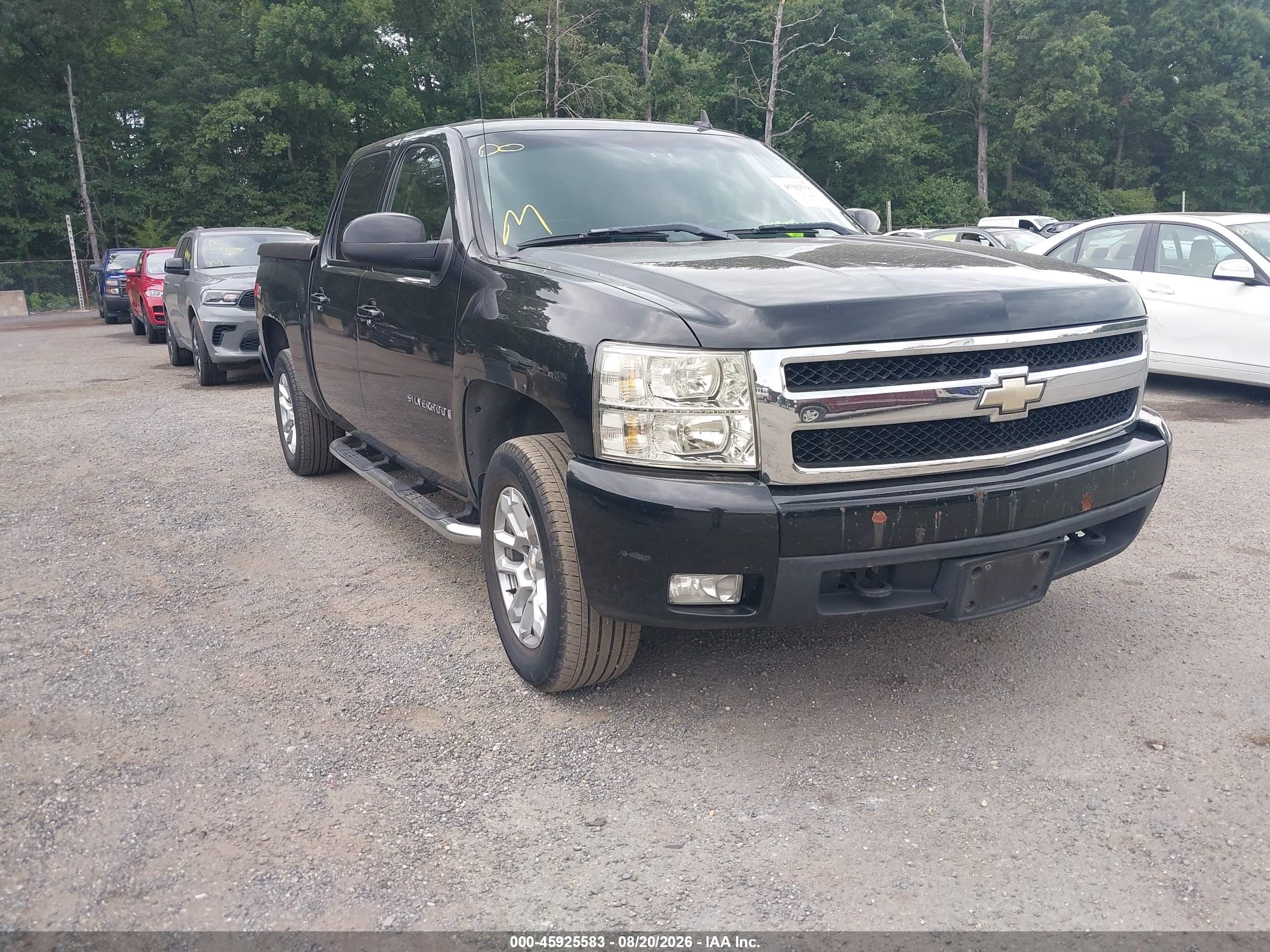 2007 Chevrolet Silverado 1500 Ltz Black vin: 2GCEK13M171636591