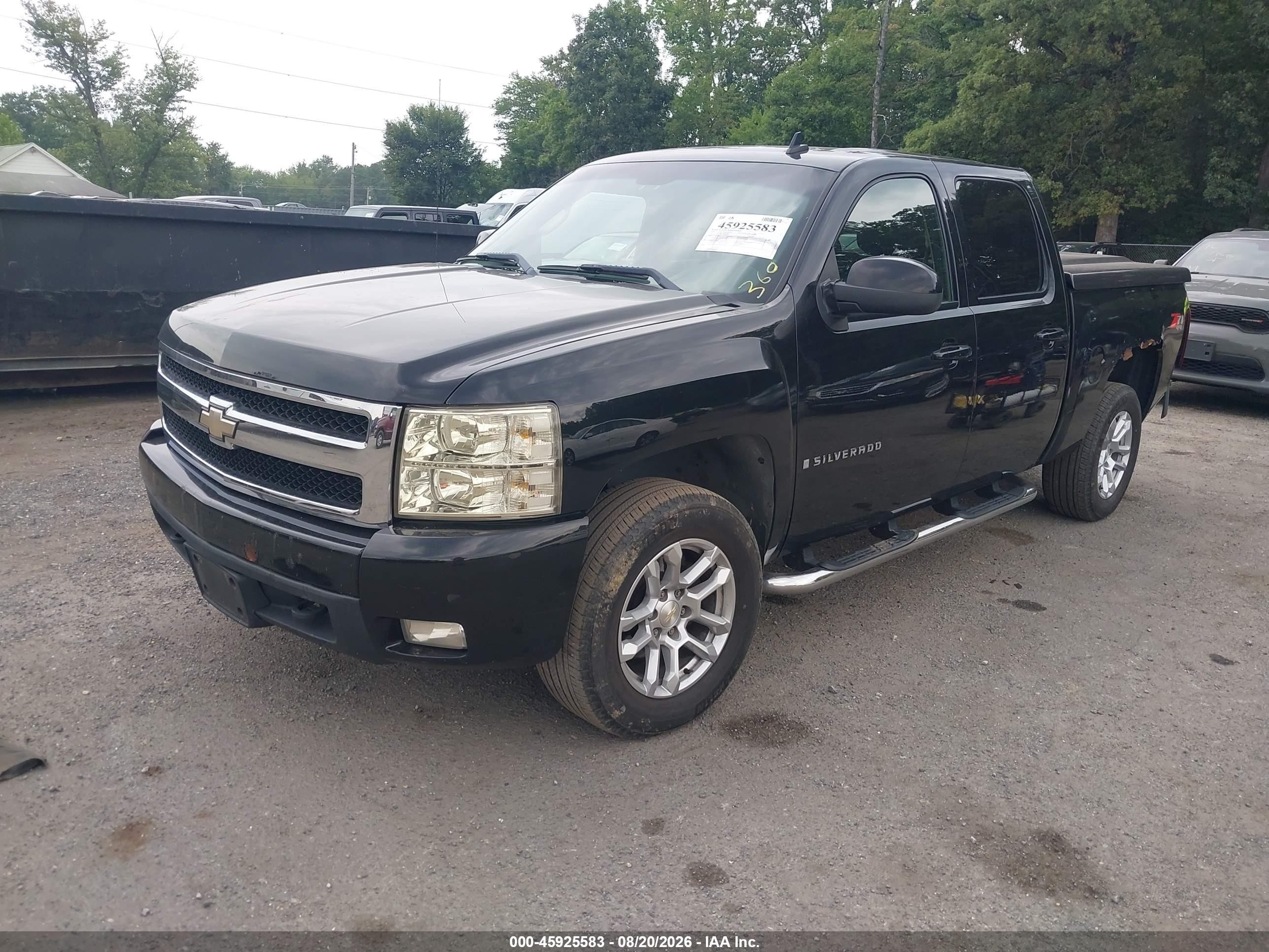 2007 Chevrolet Silverado 1500 Ltz Черный vin: 2GCEK13M171636591