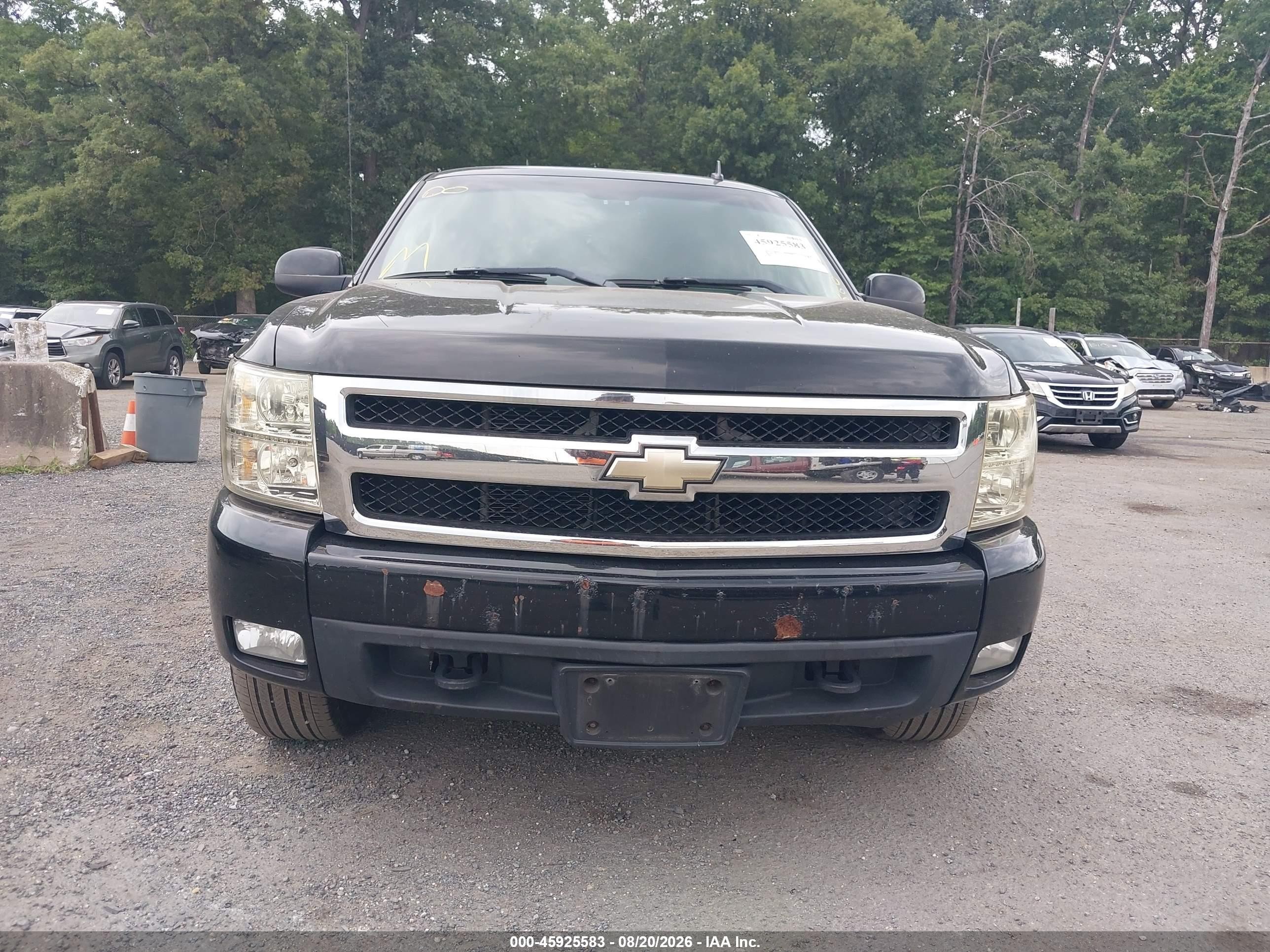 2007 Chevrolet Silverado 1500 Ltz Черный vin: 2GCEK13M171636591