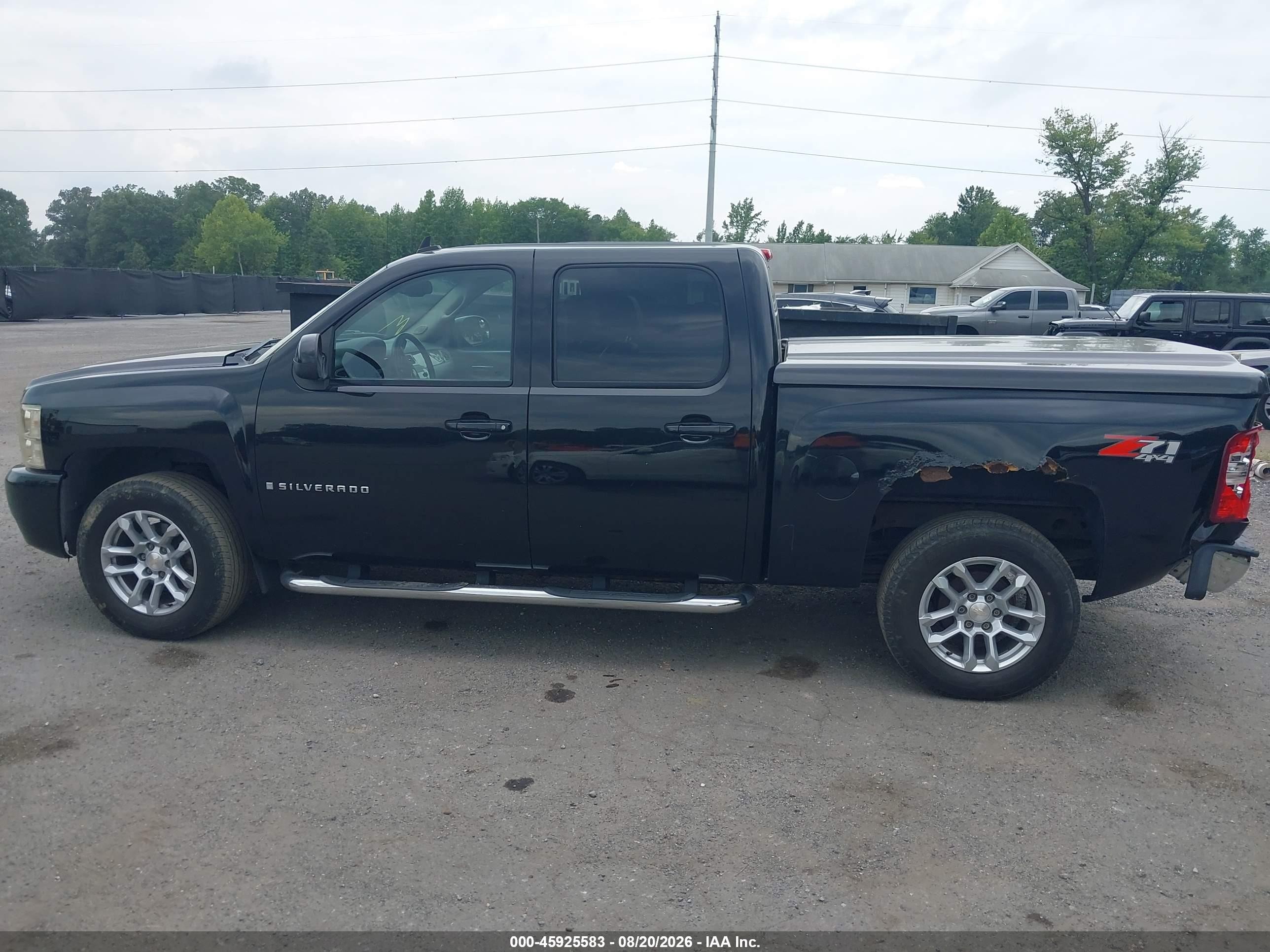 2007 Chevrolet Silverado 1500 Ltz Черный vin: 2GCEK13M171636591