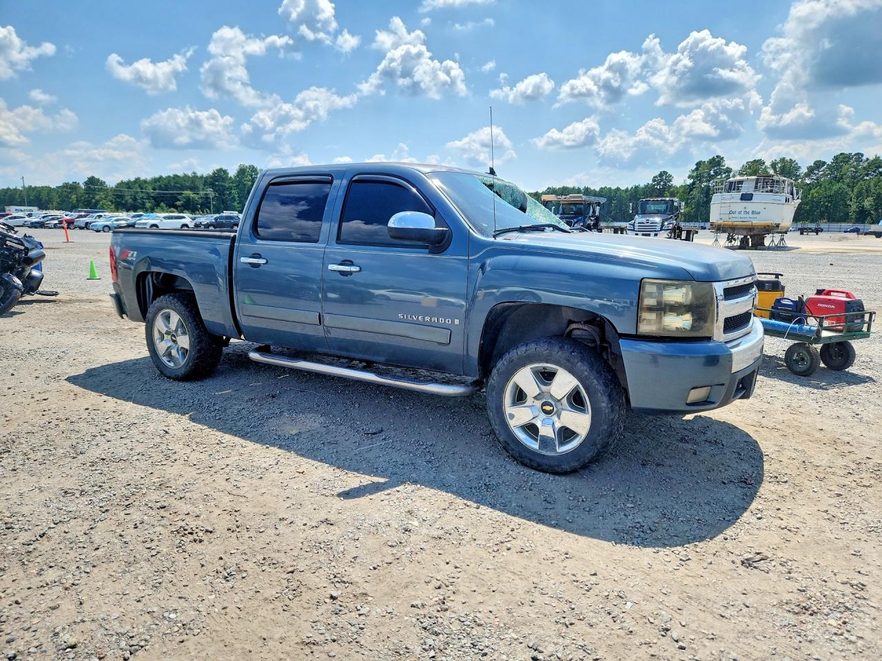 2008 Chevrolet Silverado K1500 Blue vin: 2GCEK13M181230554