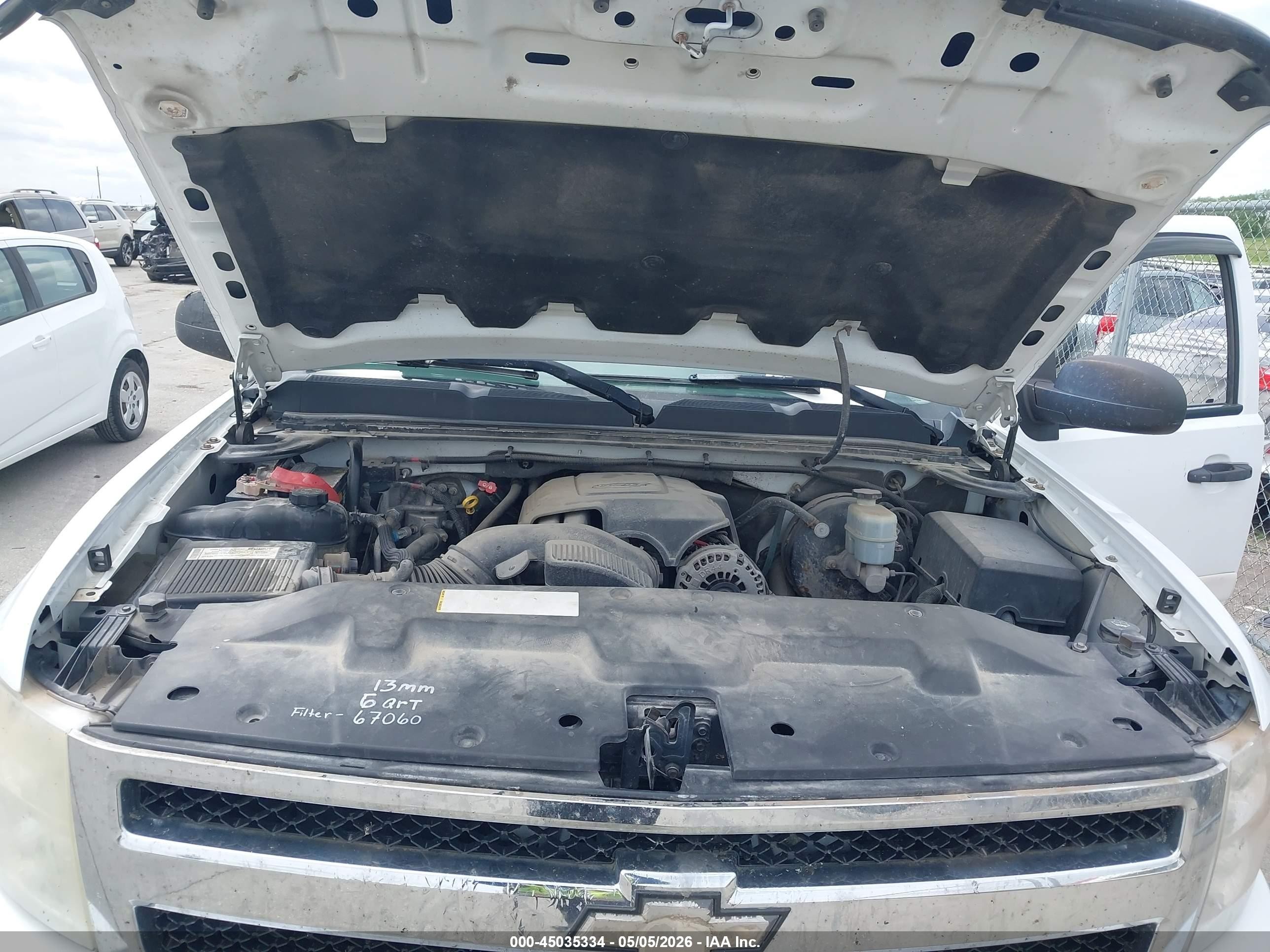 2007 Chevrolet Silverado 1500 Lt1 Белый vin: 2GCEK13M271568155