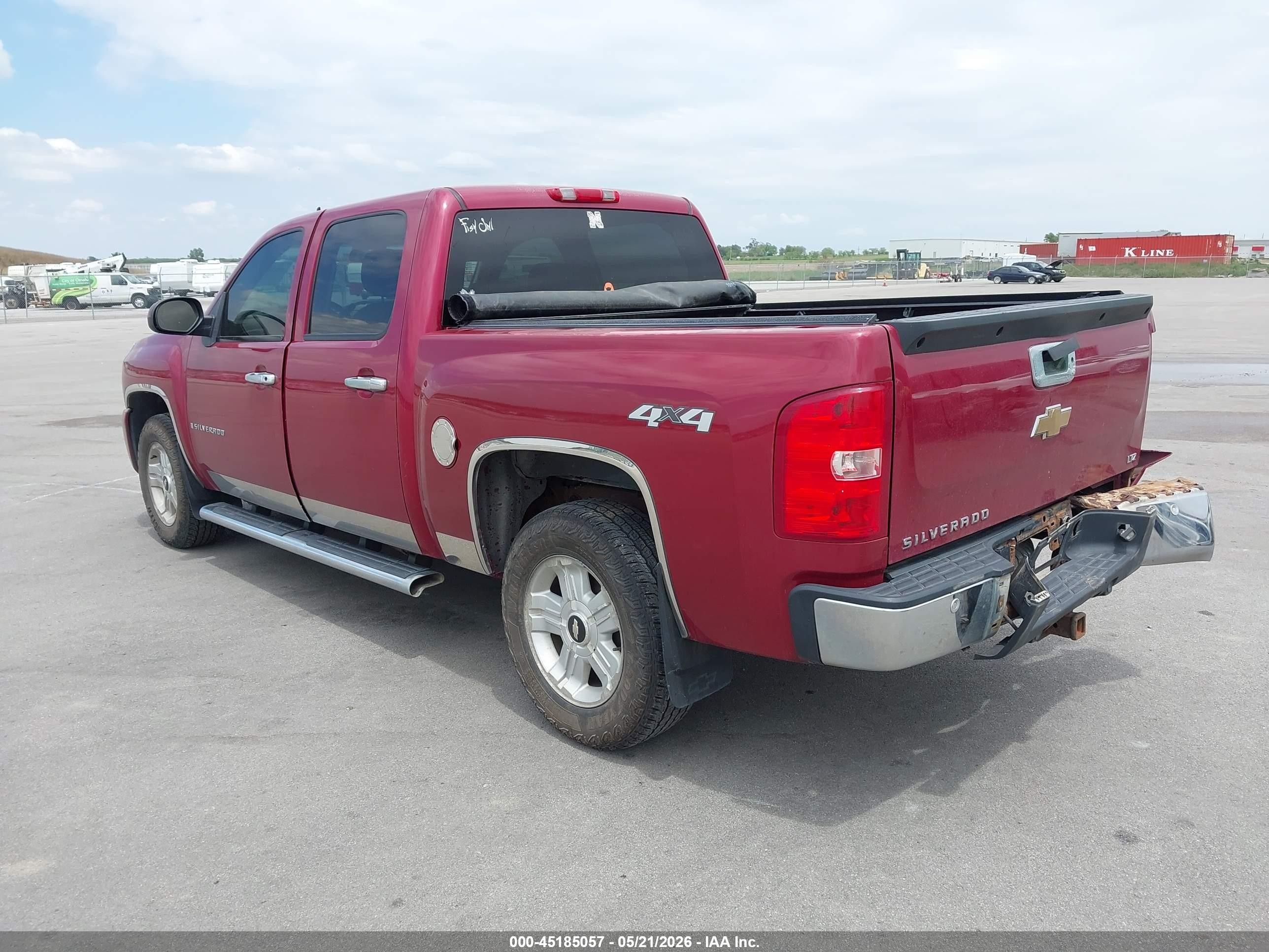 2007 Chevrolet Silverado 1500 Ltz Maroon vin: 2GCEK13M271657885