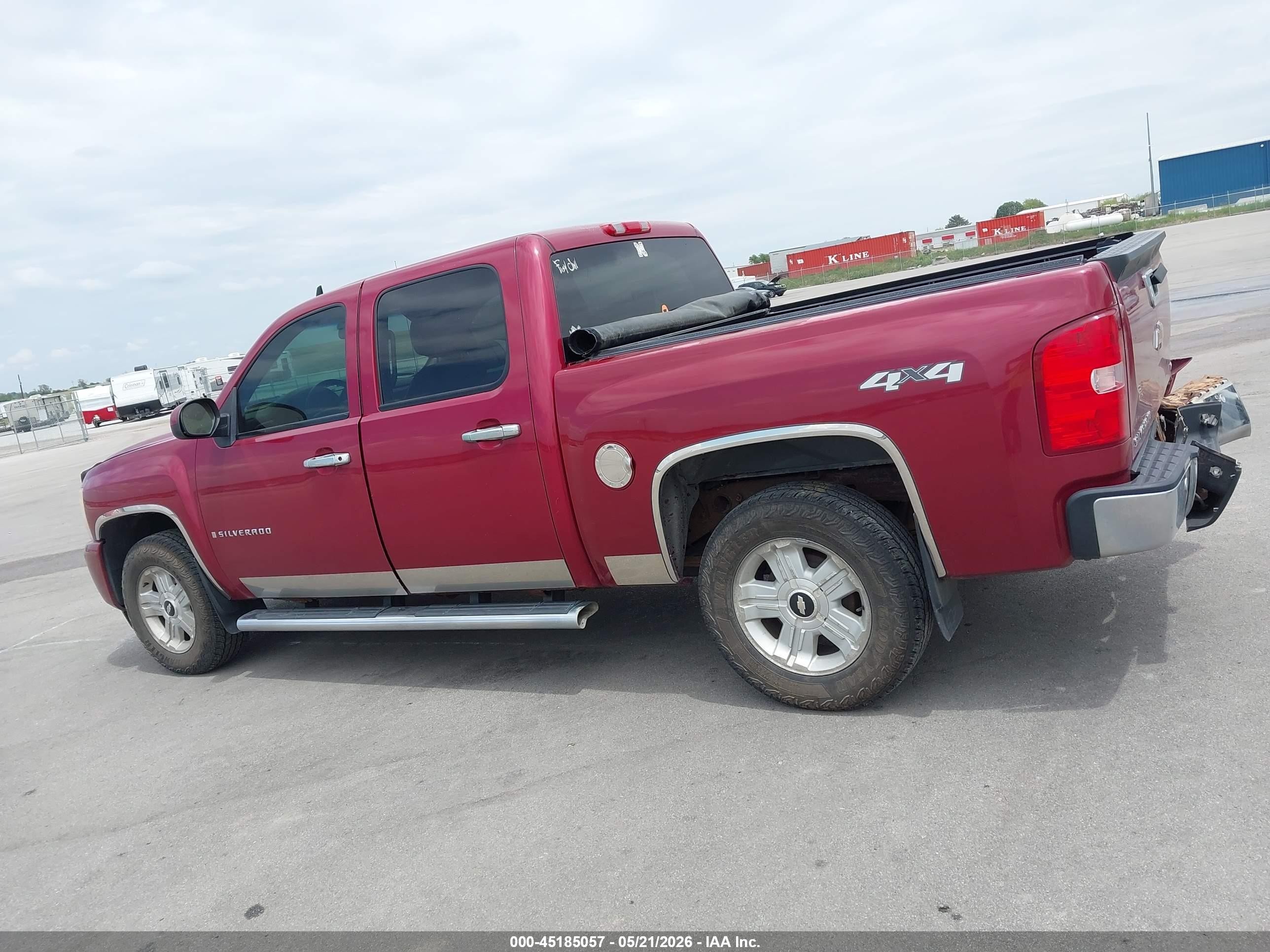 2007 Chevrolet Silverado 1500 Ltz Maroon vin: 2GCEK13M271657885