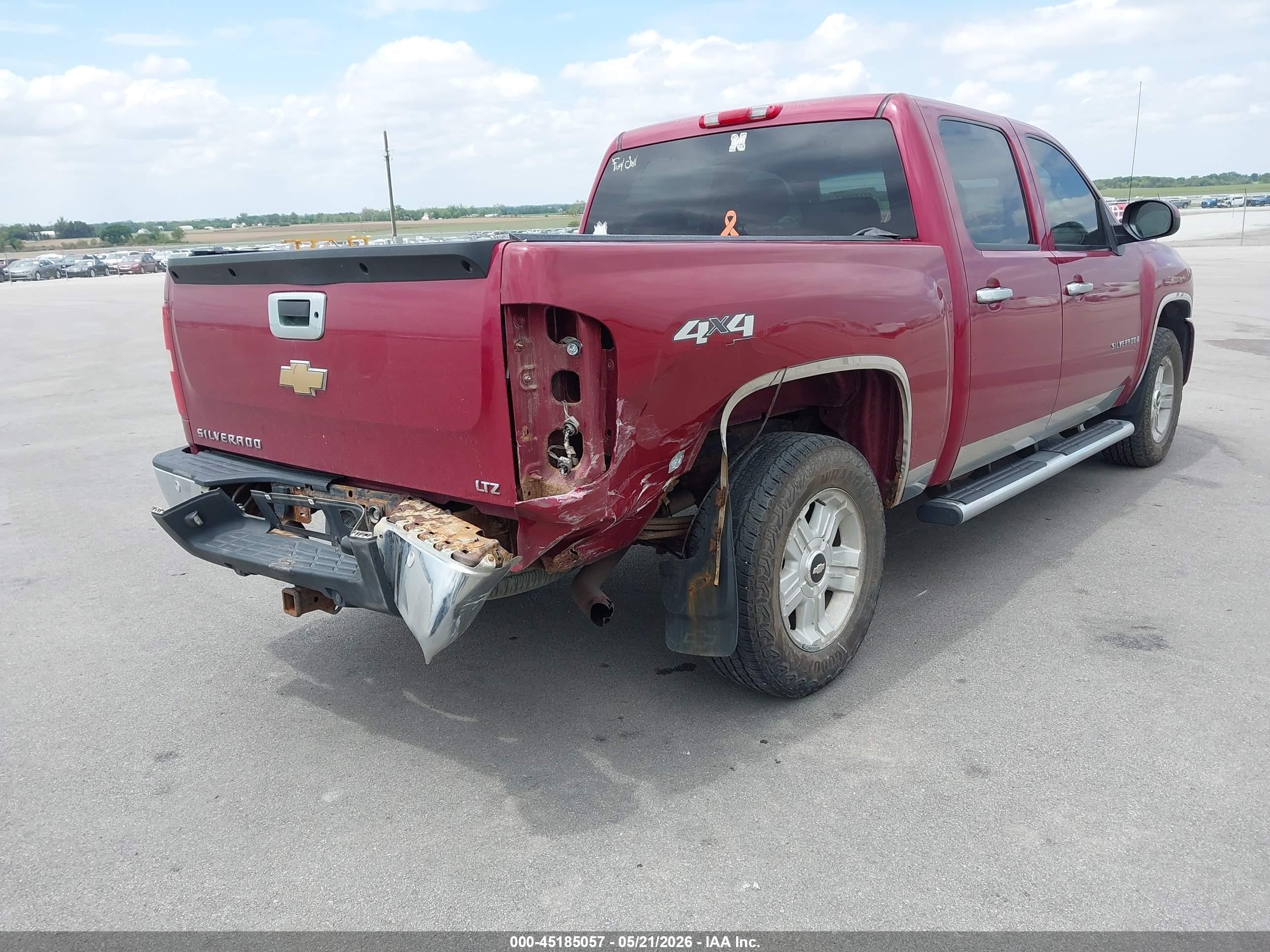 2007 Chevrolet Silverado 1500 Ltz Maroon vin: 2GCEK13M271657885