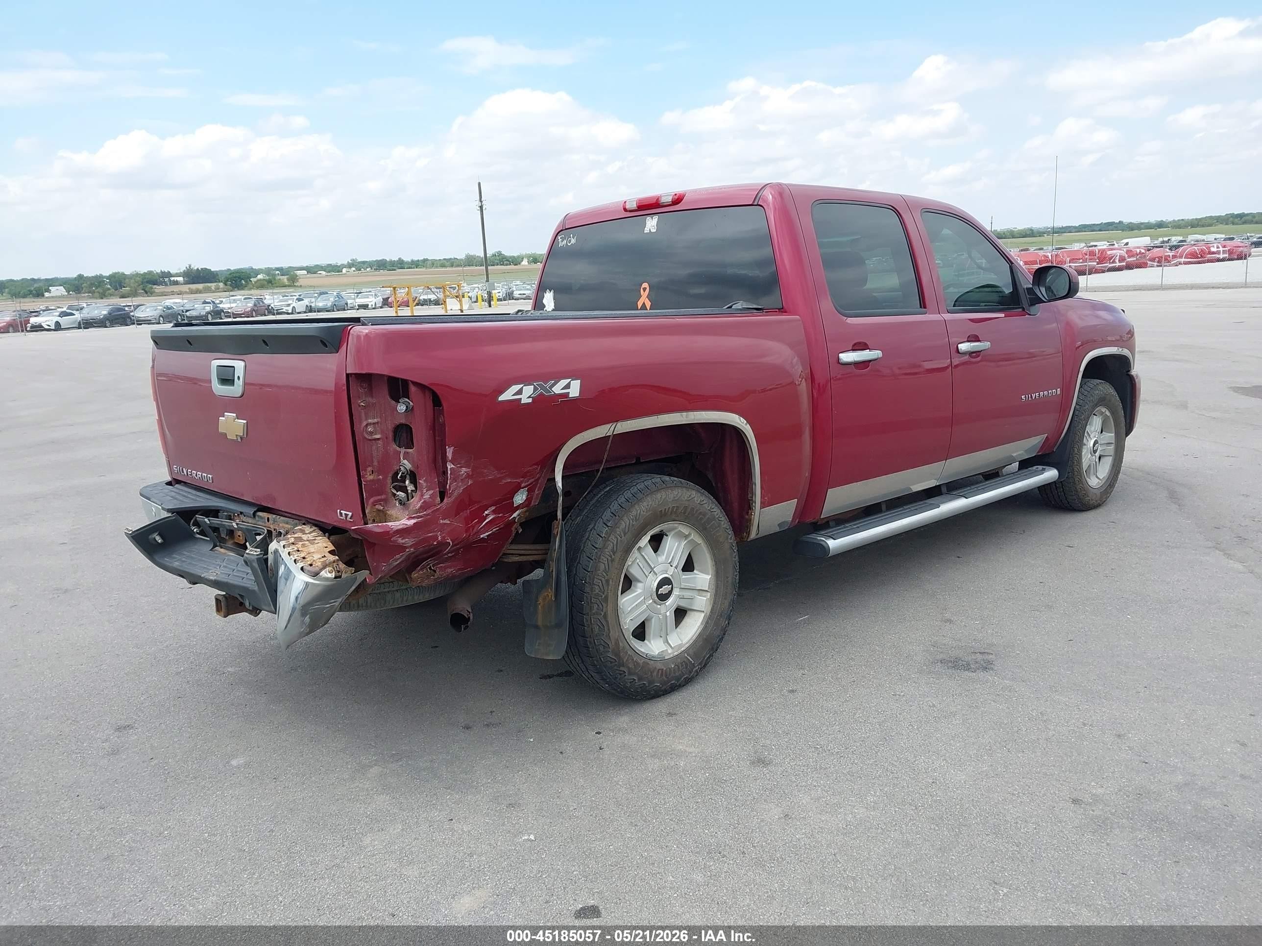 2007 Chevrolet Silverado 1500 Ltz Maroon vin: 2GCEK13M271657885