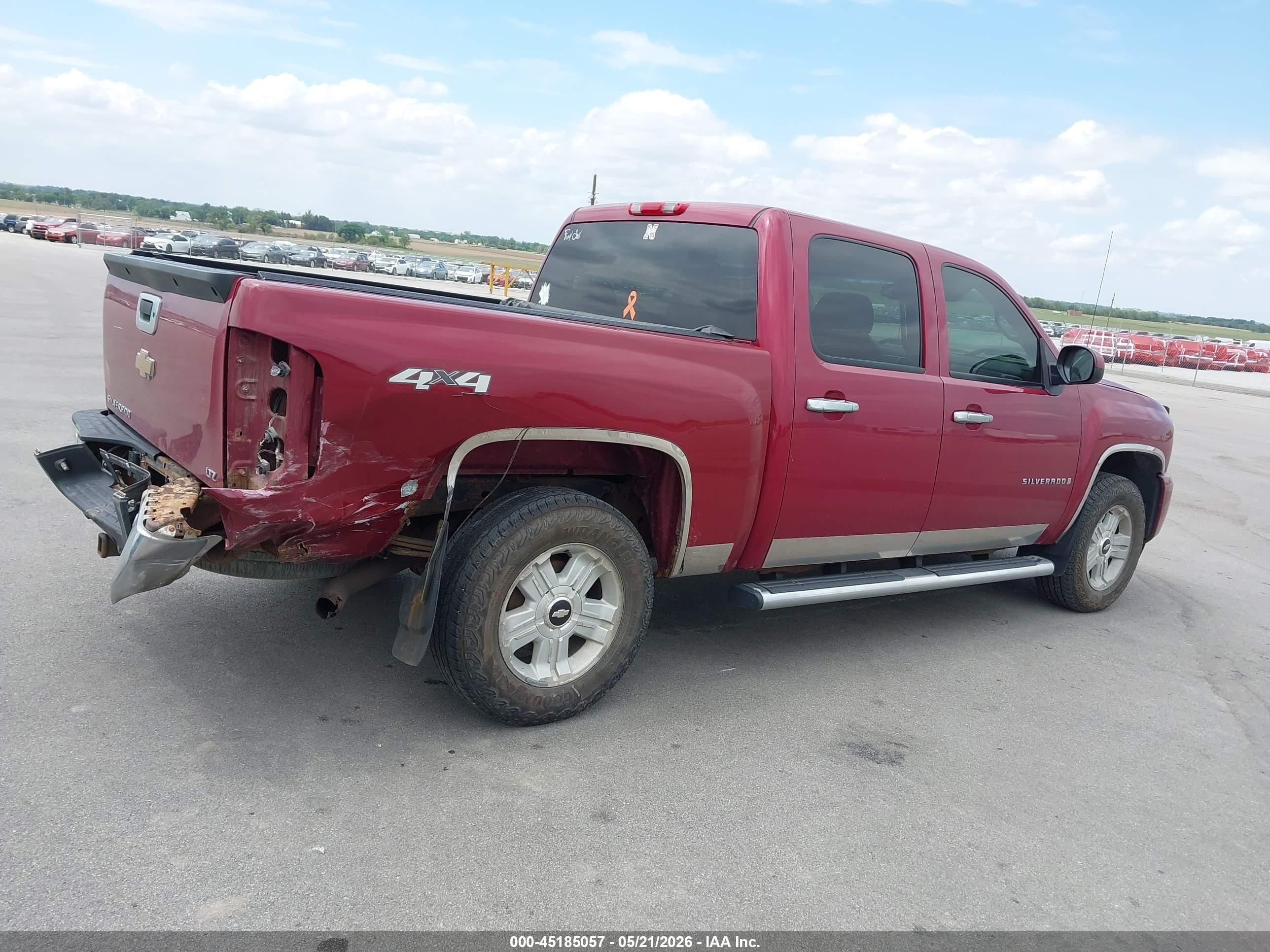 2007 Chevrolet Silverado 1500 Ltz Maroon vin: 2GCEK13M271657885