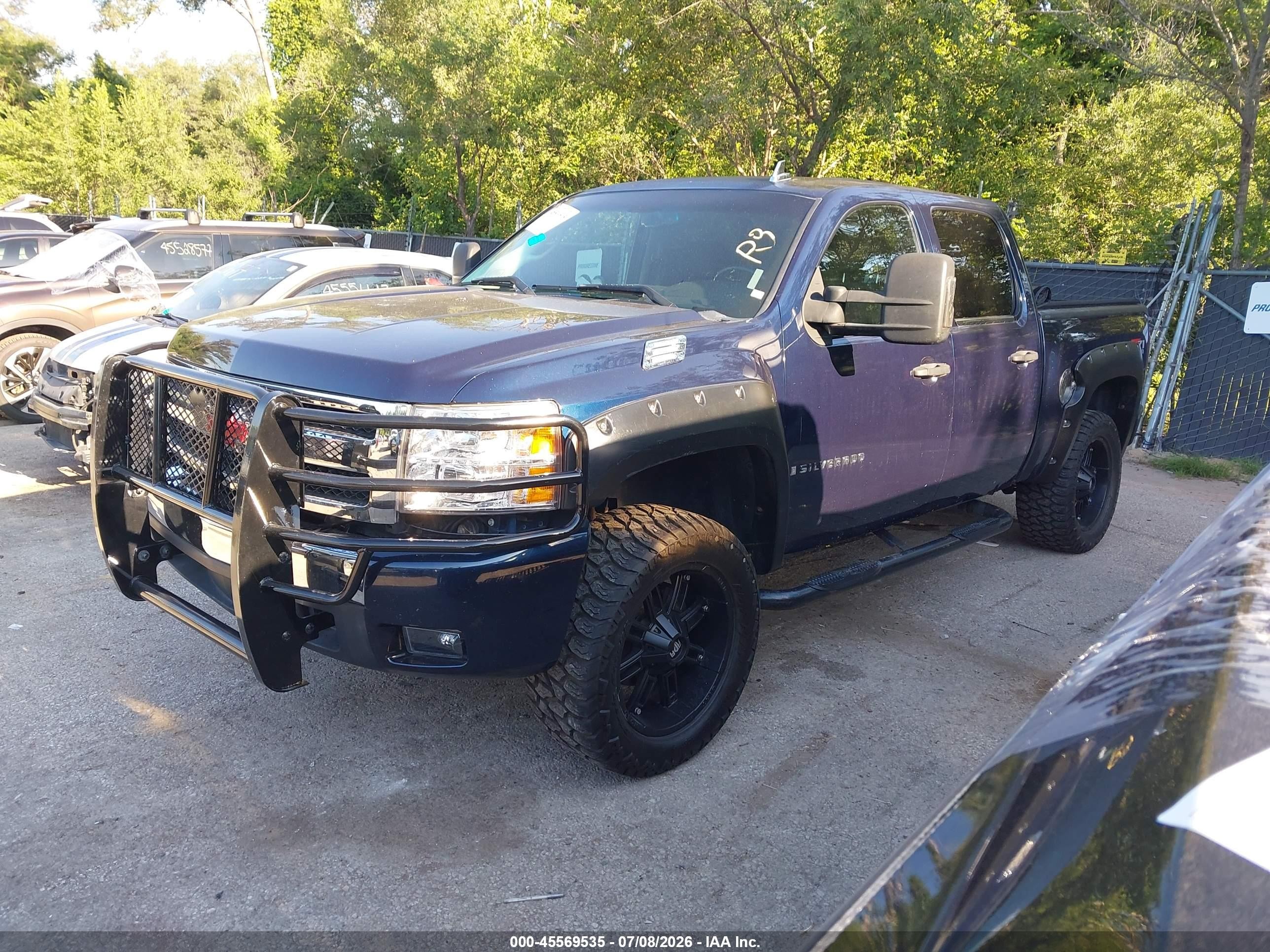 2008 Chevrolet Silverado 1500 Lt1 Blue vin: 2GCEK13M281118717