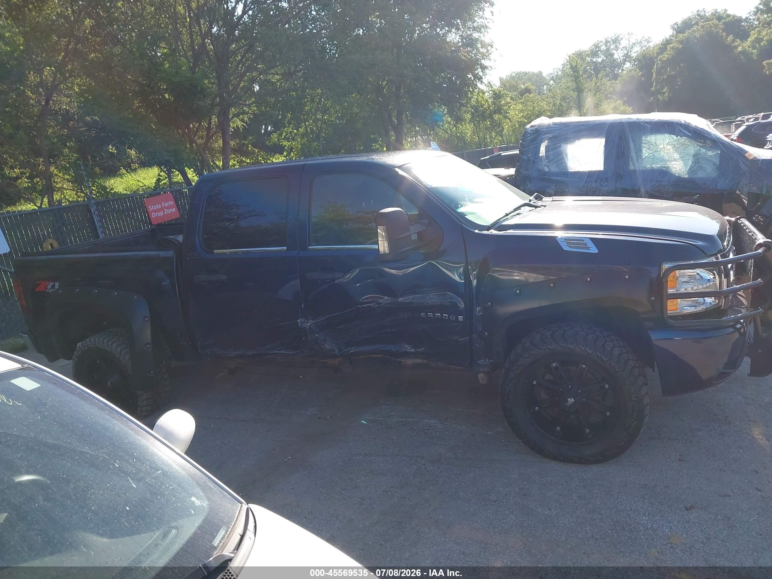 2008 Chevrolet Silverado 1500 Lt1 Blue vin: 2GCEK13M281118717