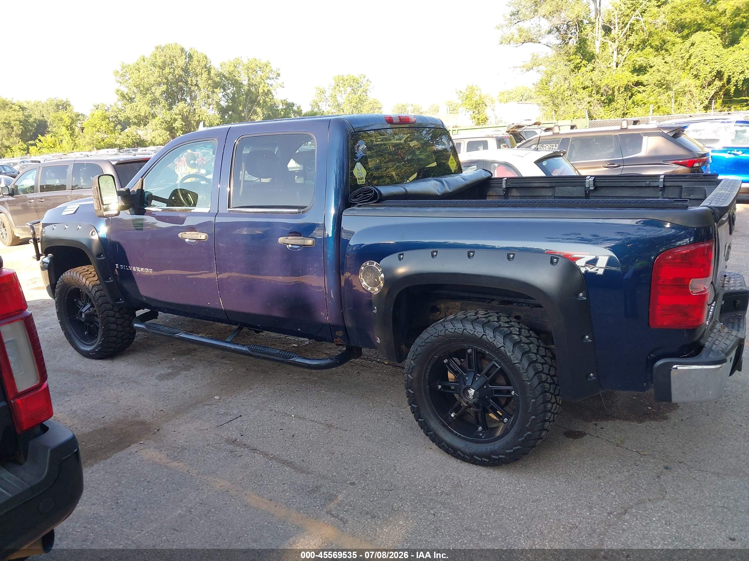 2008 Chevrolet Silverado 1500 Lt1 Blue vin: 2GCEK13M281118717