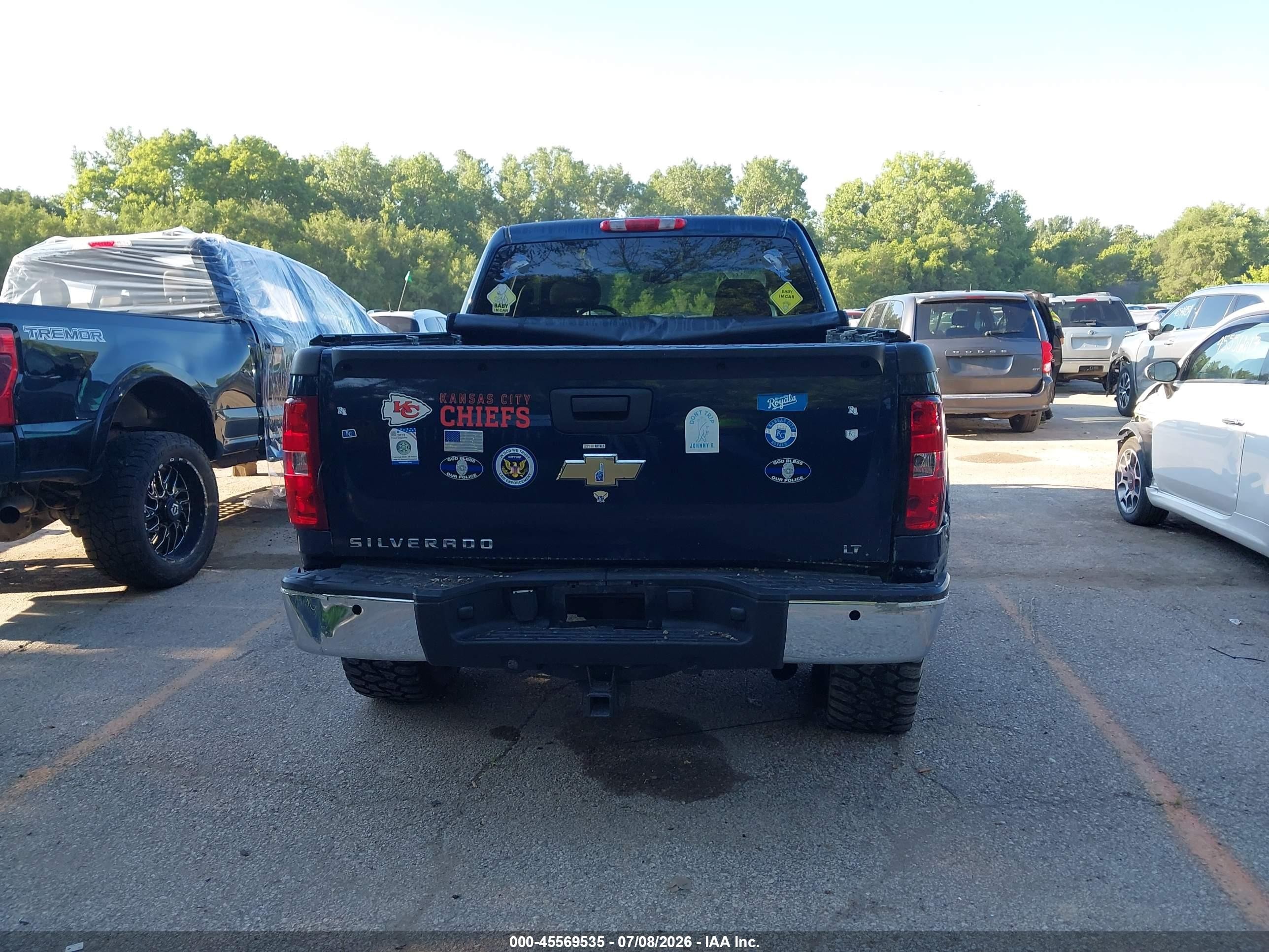 2008 Chevrolet Silverado 1500 Lt1 Blue vin: 2GCEK13M281118717