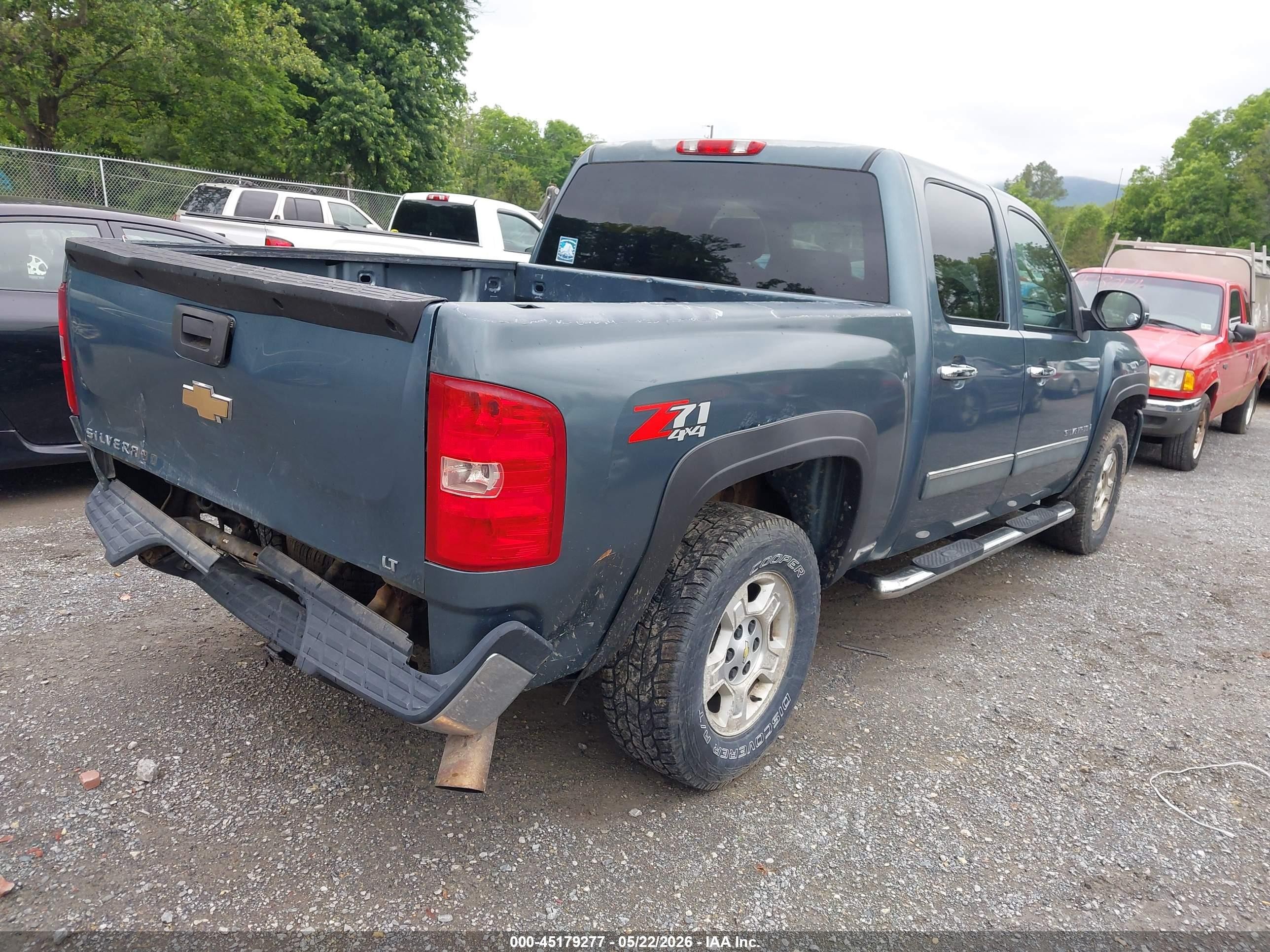 2008 Chevrolet Silverado 1500 Lt1 Blue vin: 2GCEK13M281139499