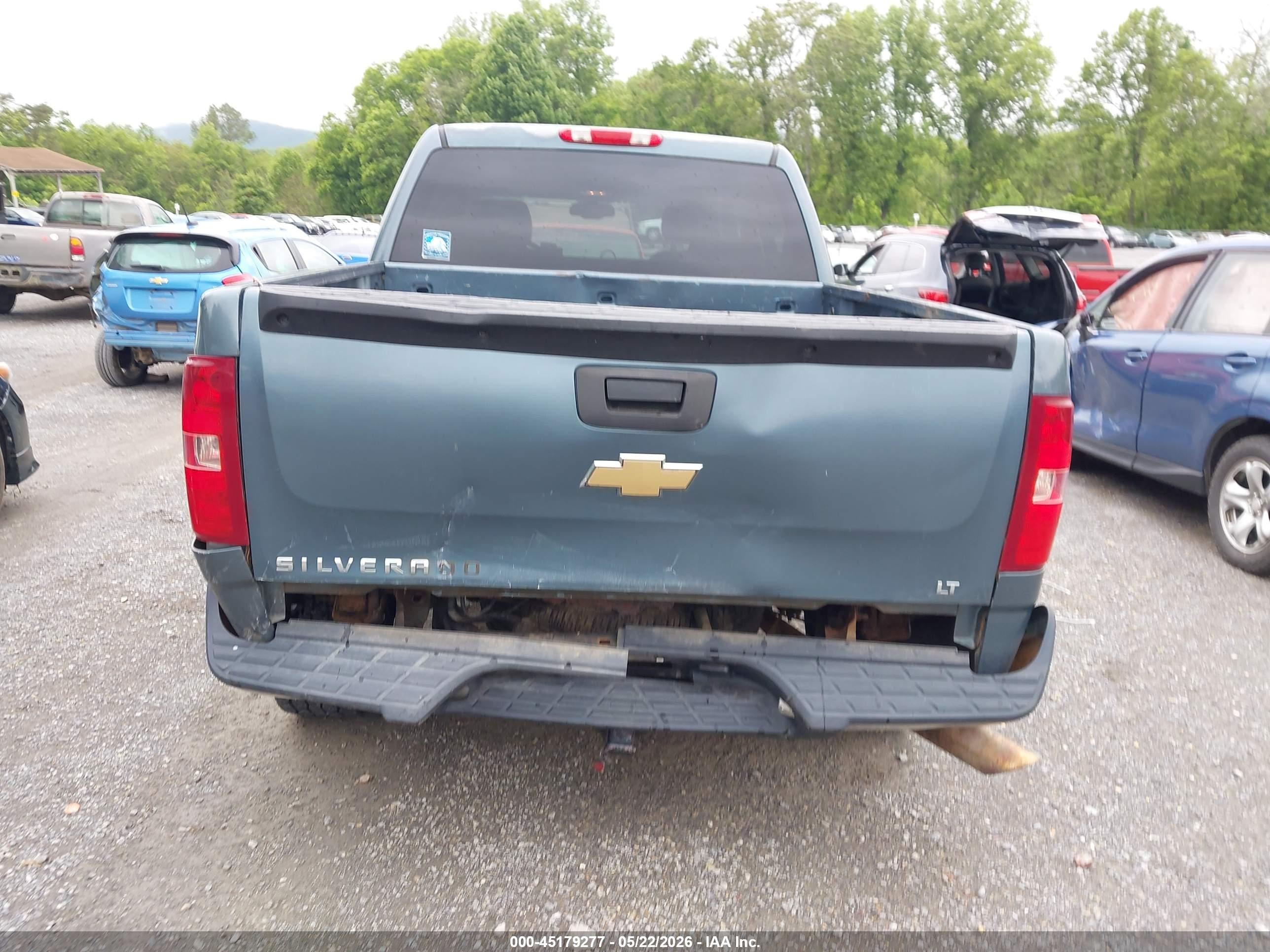 2008 Chevrolet Silverado 1500 Lt1 Blue vin: 2GCEK13M281139499
