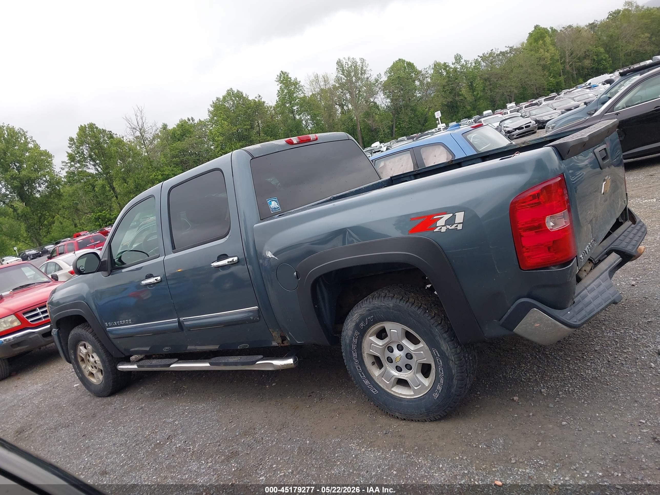2008 Chevrolet Silverado 1500 Lt1 Blue vin: 2GCEK13M281139499