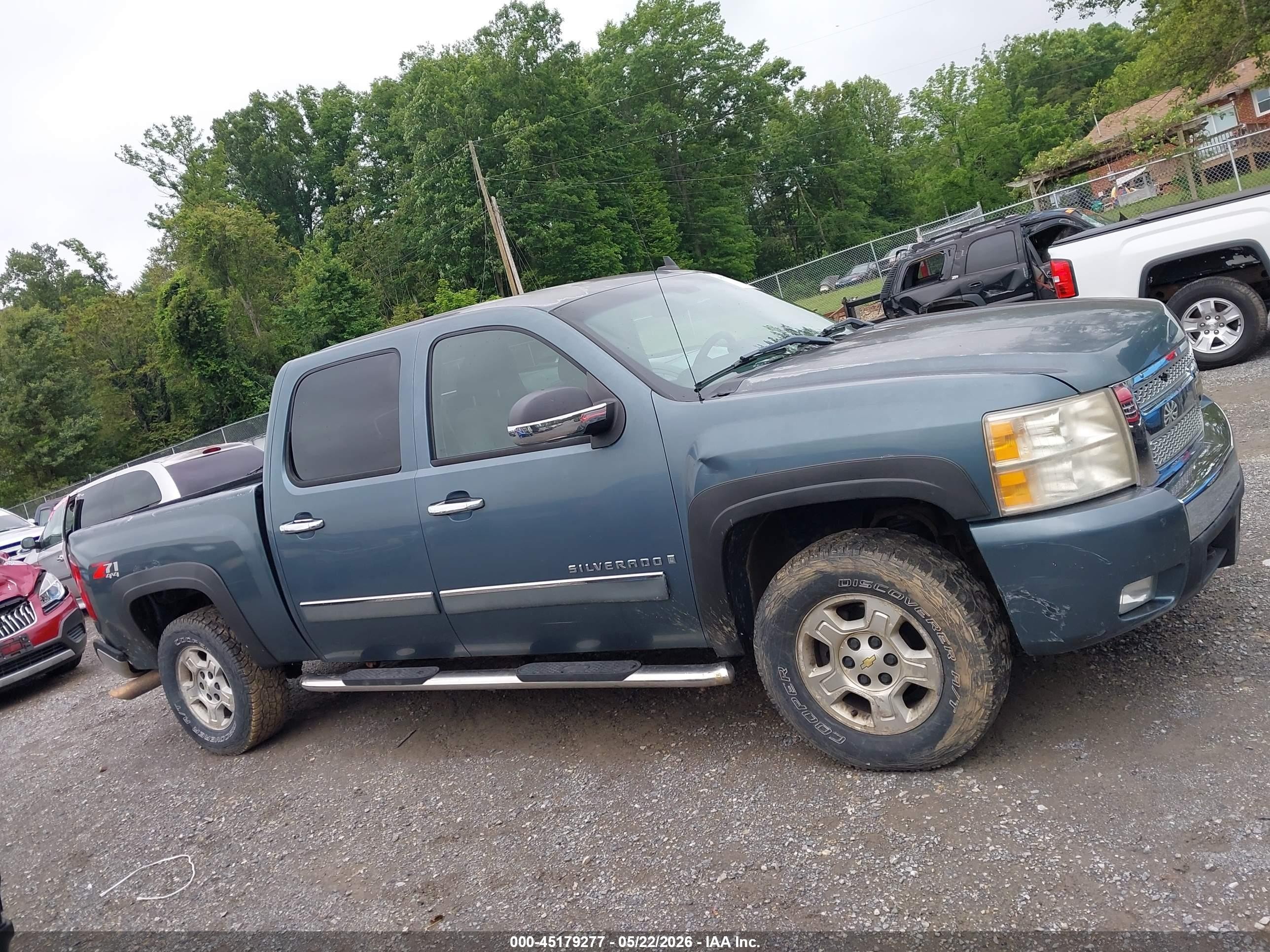 2008 Chevrolet Silverado 1500 Lt1 Blue vin: 2GCEK13M281139499