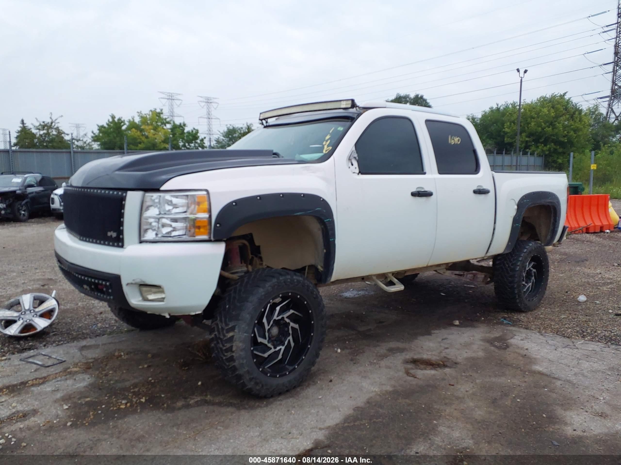 2007 Chevrolet Silverado 1500 Ltz White vin: 2GCEK13M371501760