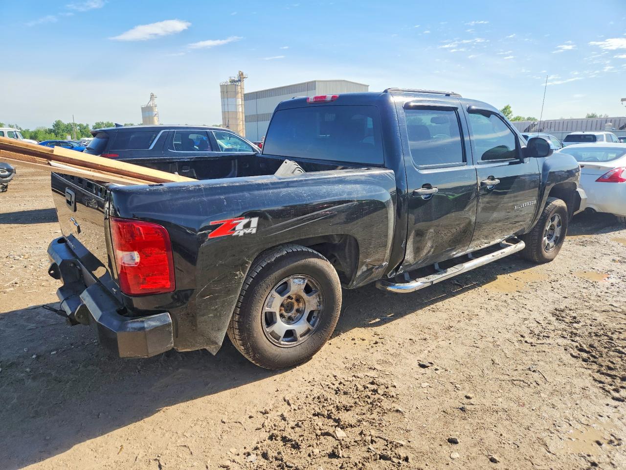2008 Chevrolet Silverado K1500 Black vin: 2GCEK13M381190705