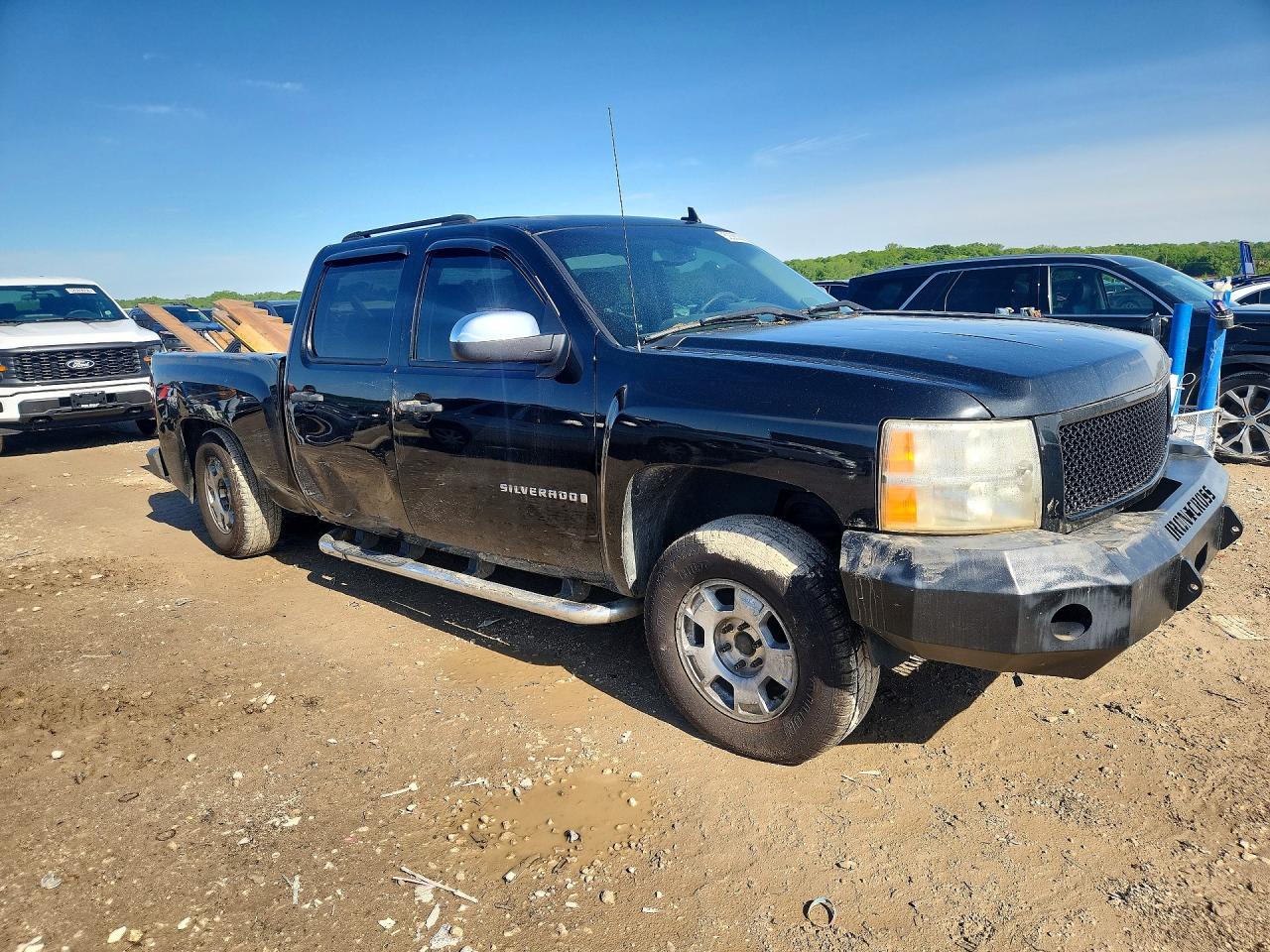 2008 Chevrolet Silverado K1500 Black vin: 2GCEK13M381190705