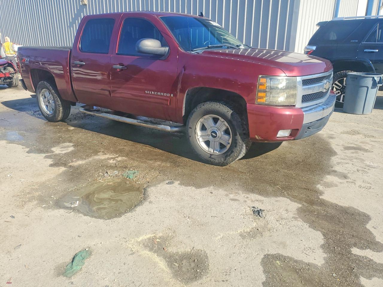 2008 Chevrolet Silverado K1500 Burgundy vin: 2GCEK13M381224013