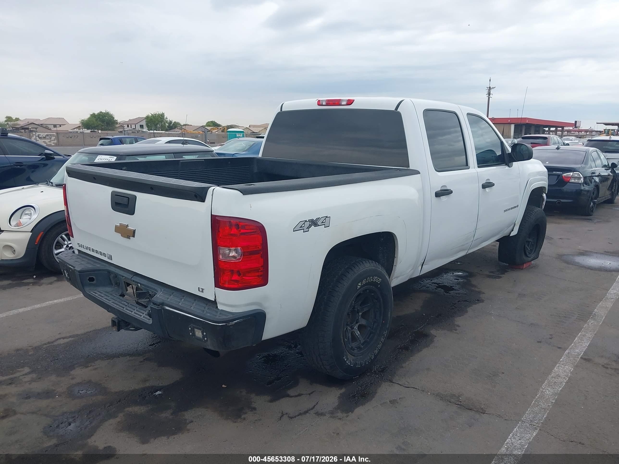 2007 Chevrolet Silverado 1500 Lt2 White vin: 2GCEK13M471501847