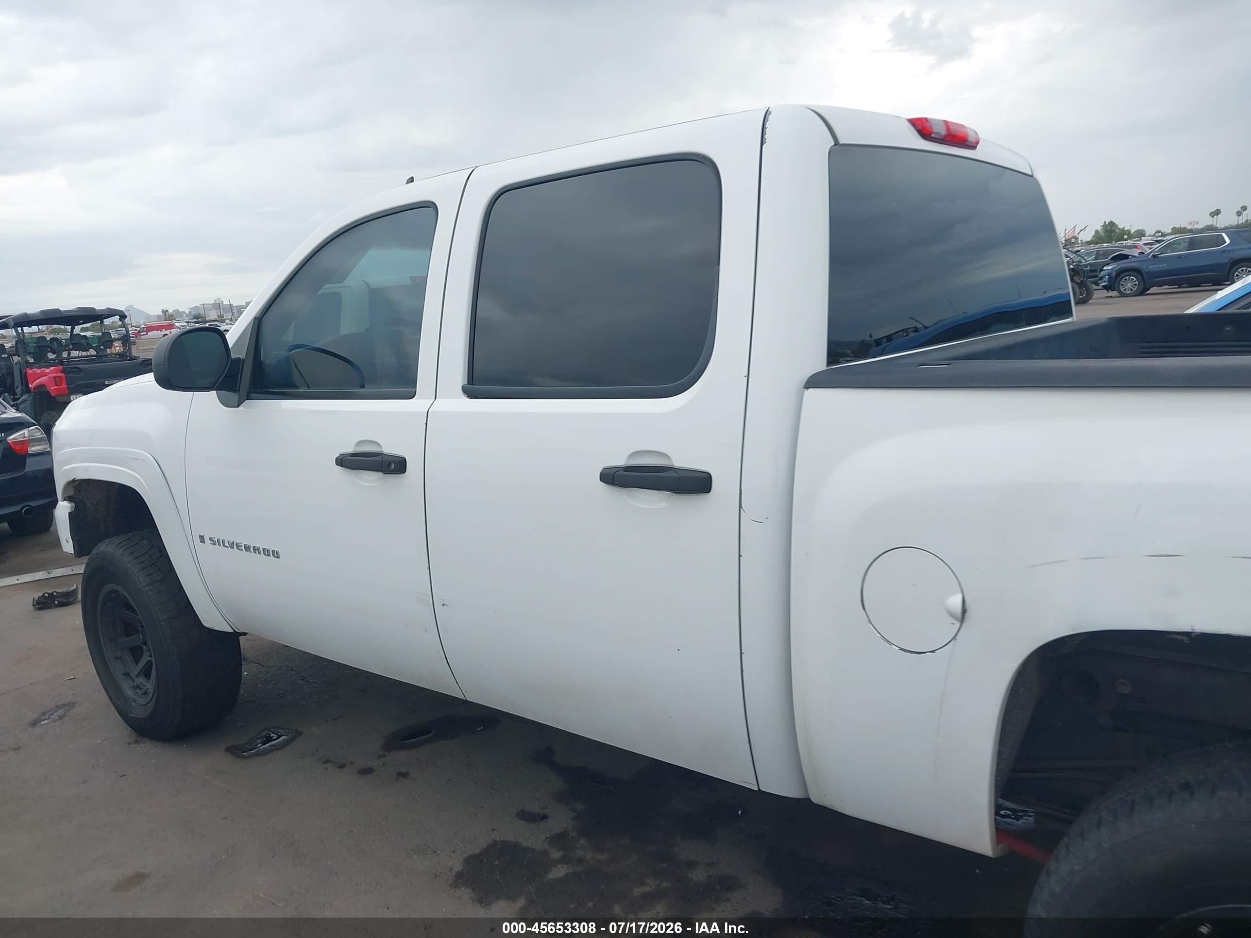 2007 Chevrolet Silverado 1500 Lt2 White vin: 2GCEK13M471501847