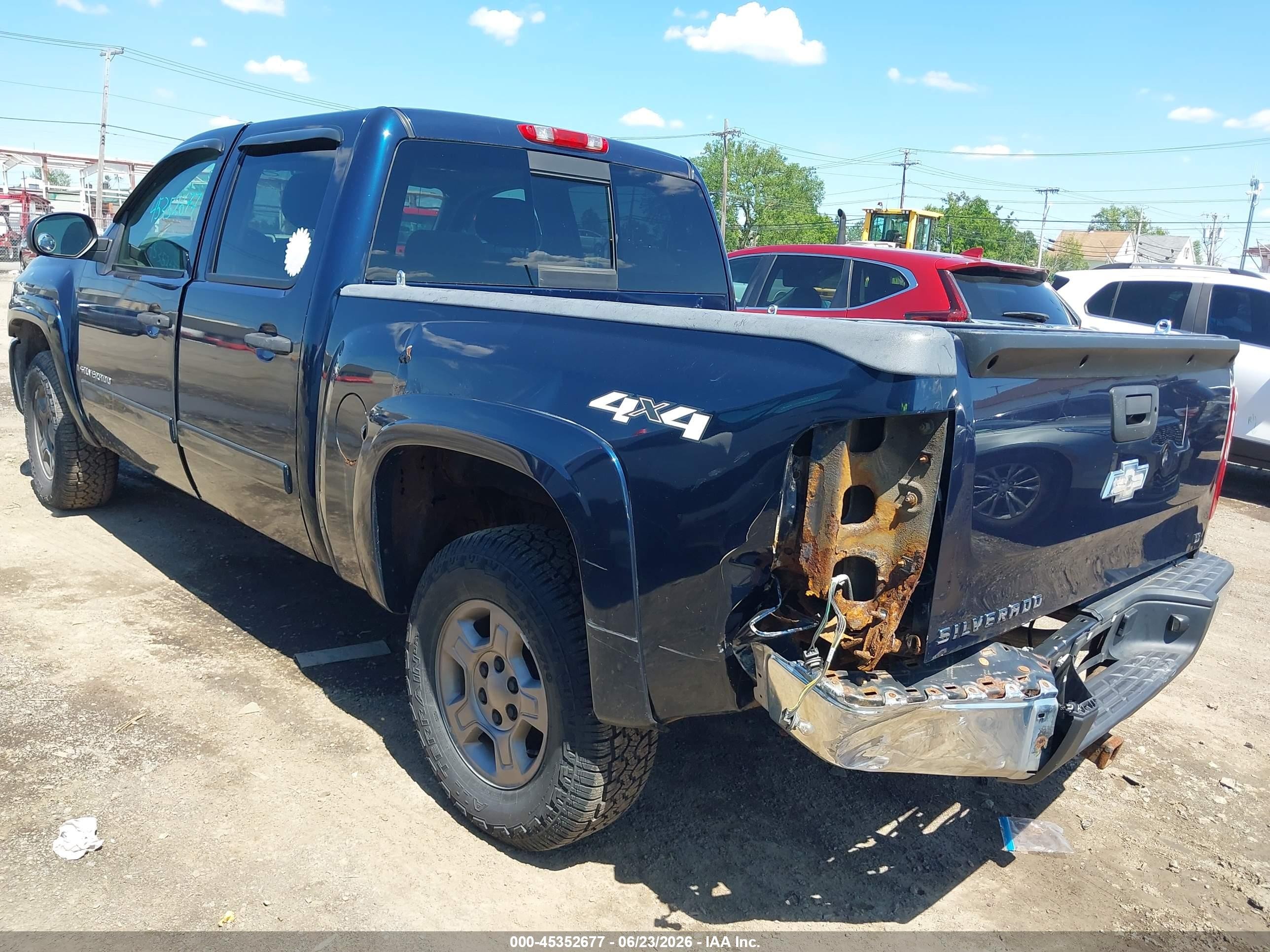 2007 Chevrolet Silverado 1500 Lt1 Blue vin: 2GCEK13M471512072