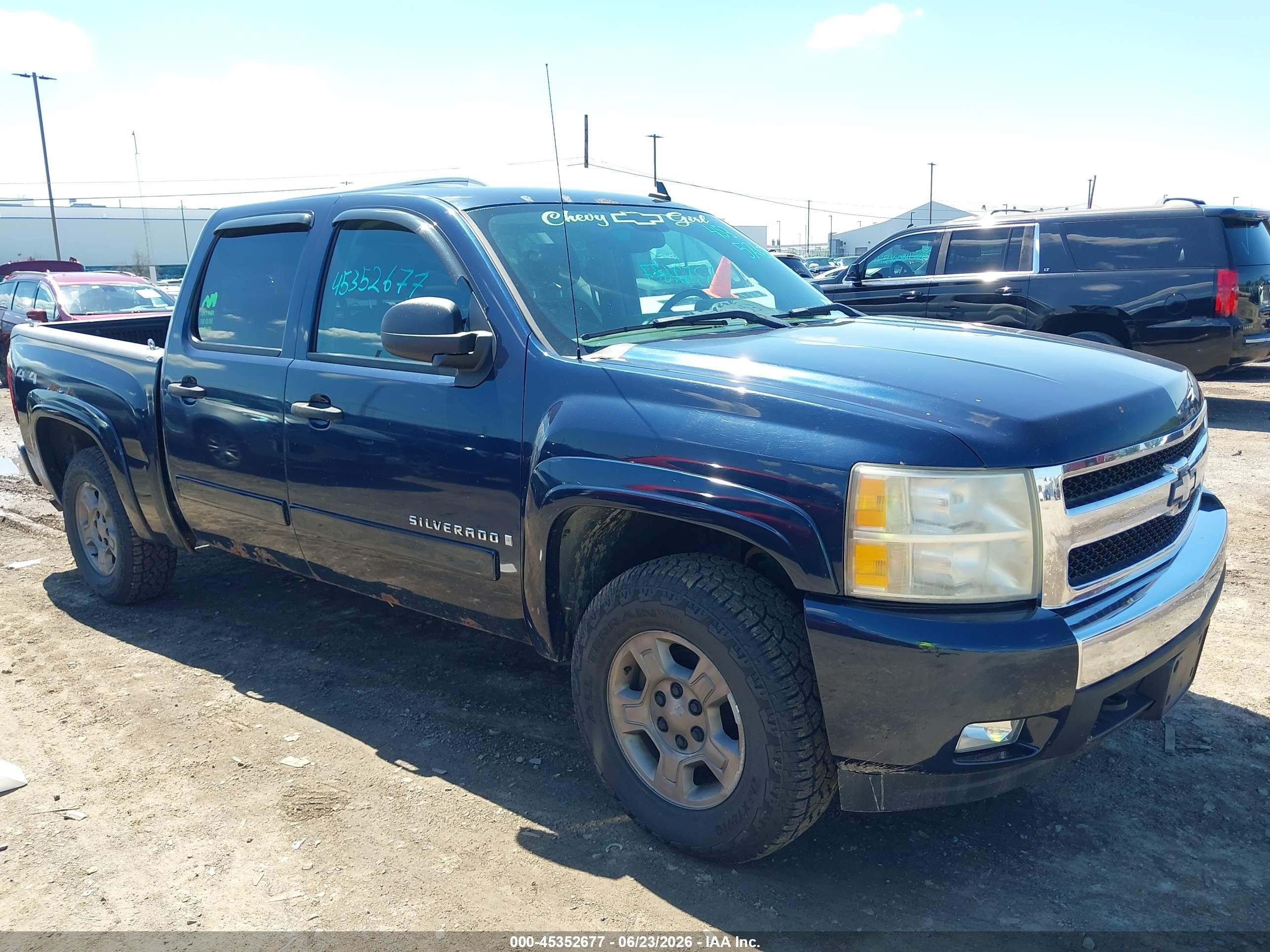 2007 Chevrolet Silverado 1500 Lt1 Blue vin: 2GCEK13M471512072