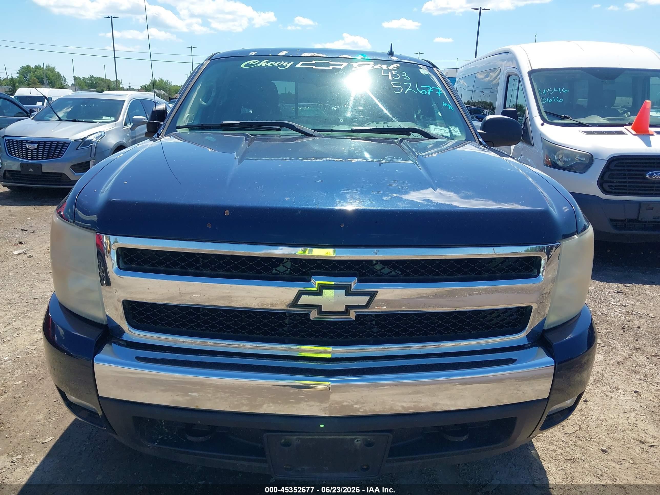 2007 Chevrolet Silverado 1500 Lt1 Blue vin: 2GCEK13M471512072