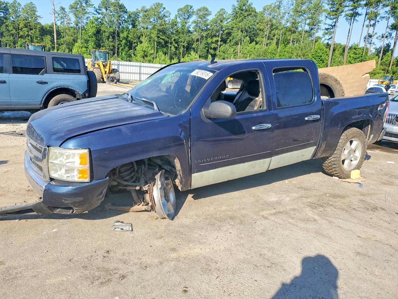 2007 Chevrolet Silverado K1500 Crew Cab Blue vin: 2GCEK13M471570585