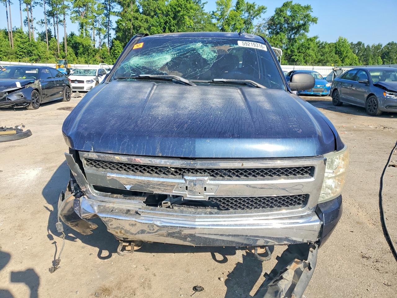 2007 Chevrolet Silverado K1500 Crew Cab Blue vin: 2GCEK13M471570585