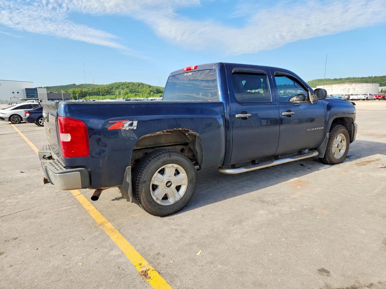 2008 Chevrolet Silverado K1500 Blue vin: 2GCEK13M481103331