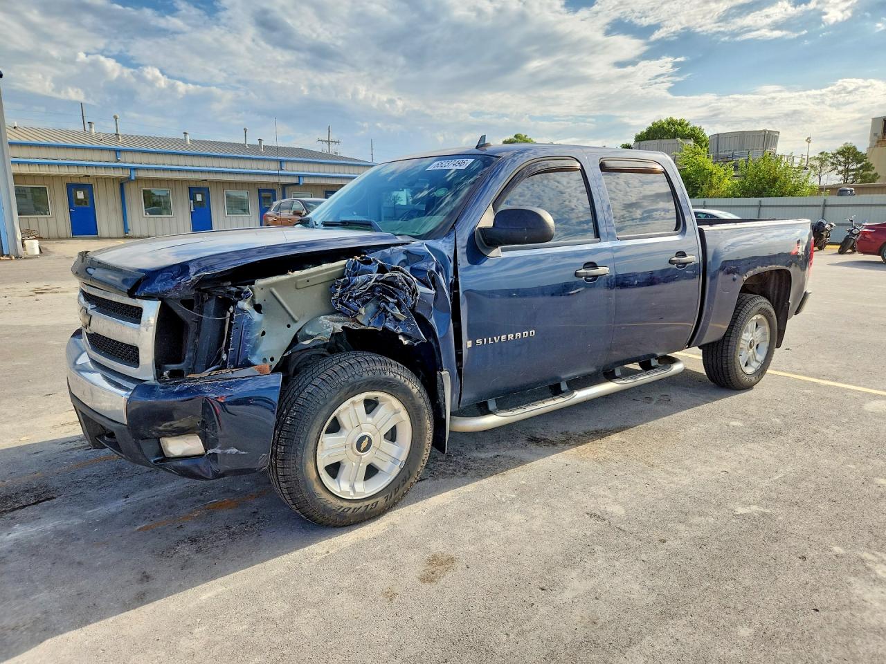 2008 Chevrolet Silverado K1500 Синий vin: 2GCEK13M481103331