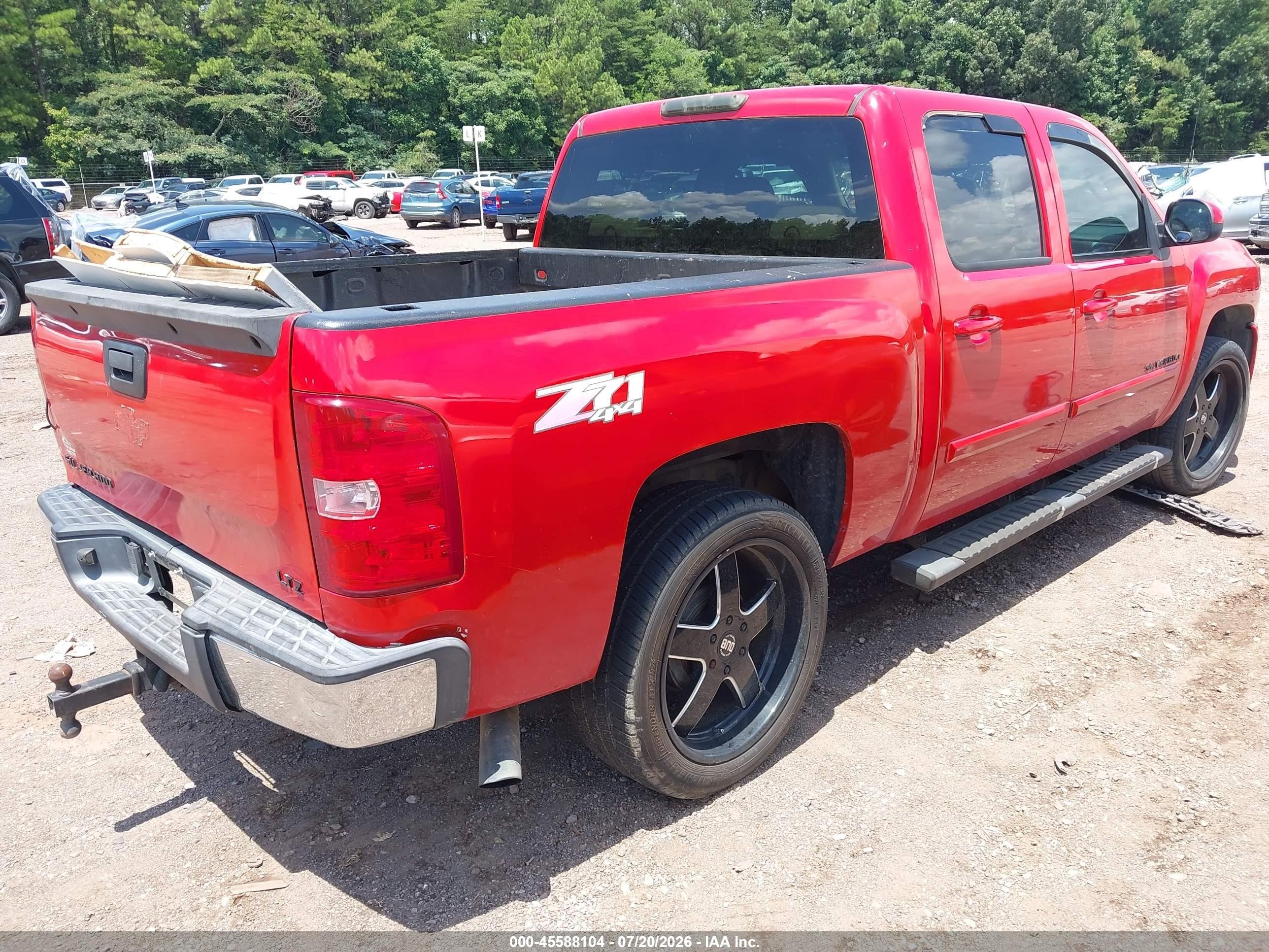 2007 Chevrolet Silverado 1500 Ltz Красный vin: 2GCEK13M571517460