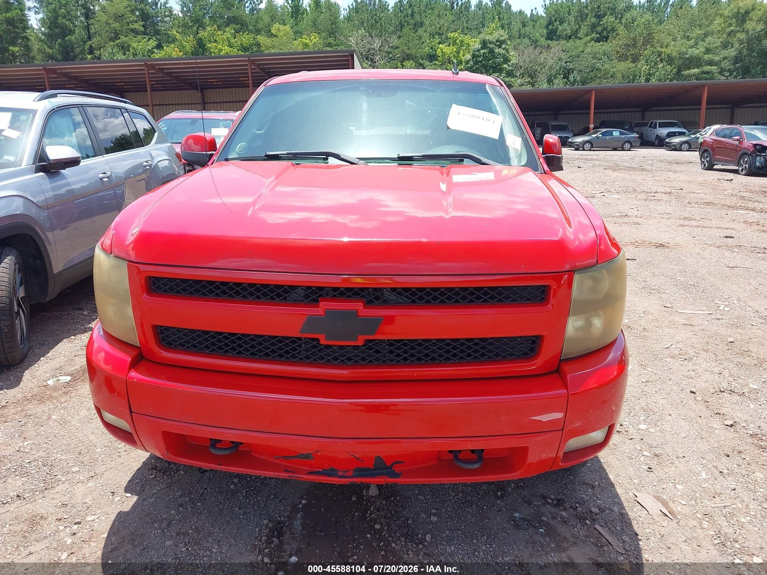 2007 Chevrolet Silverado 1500 Ltz Красный vin: 2GCEK13M571517460