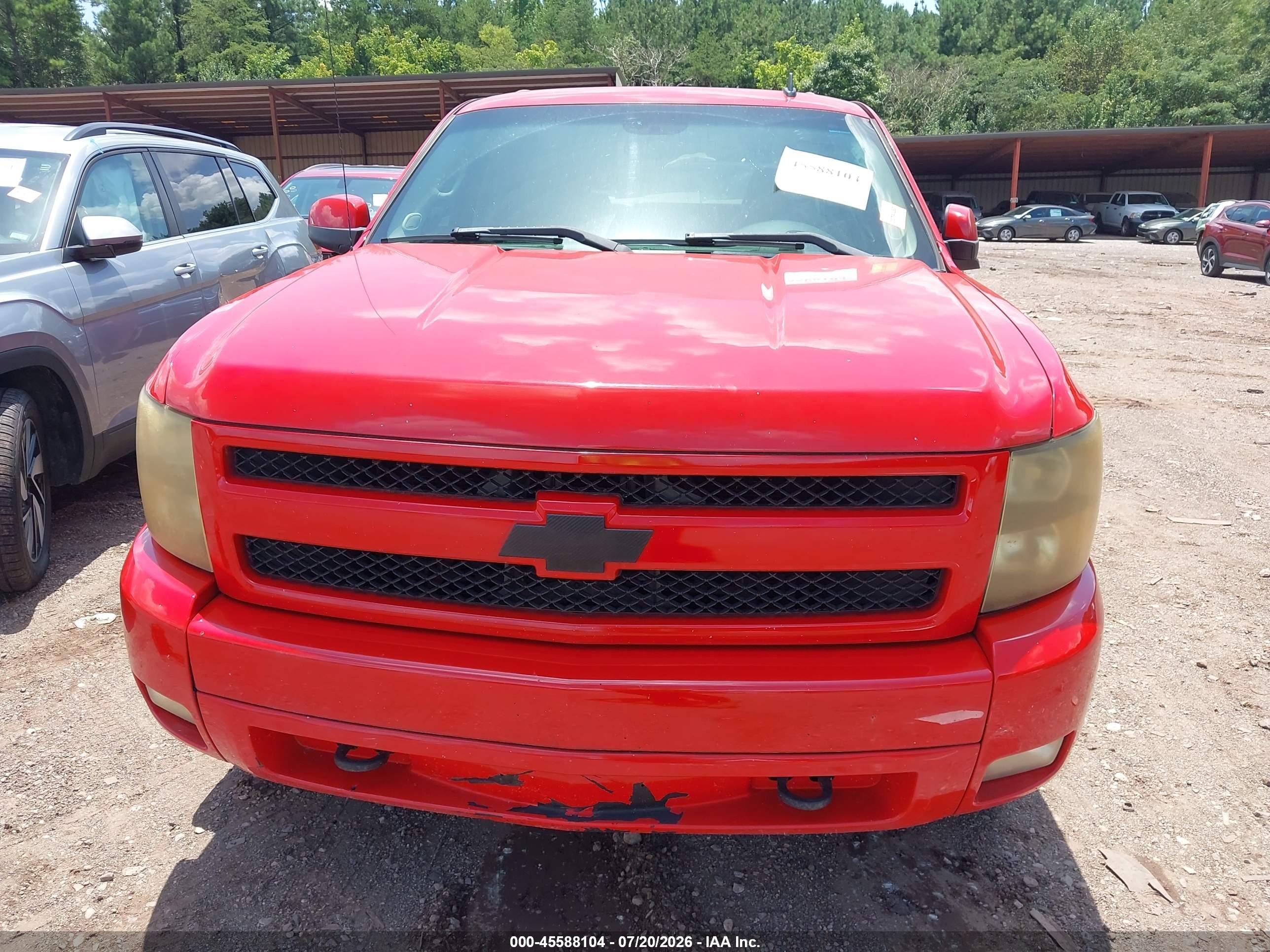 2007 Chevrolet Silverado 1500 Ltz Красный vin: 2GCEK13M571517460