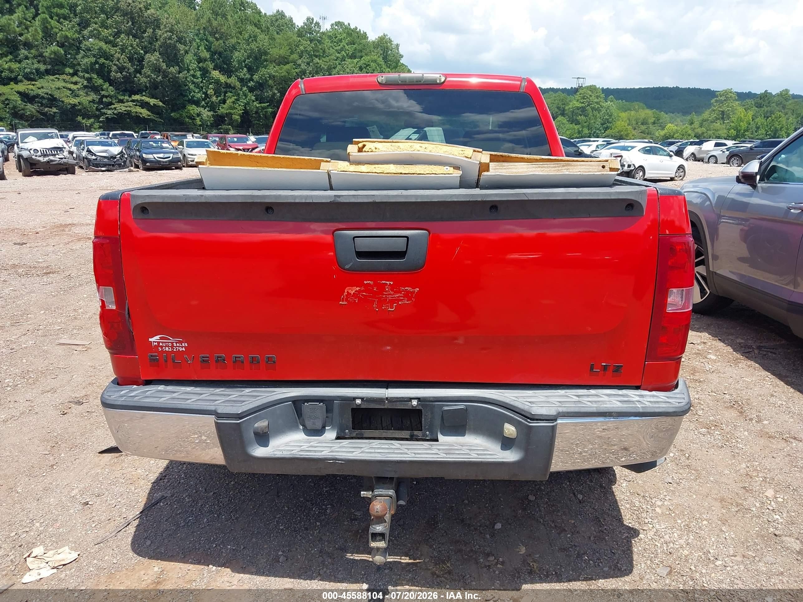2007 Chevrolet Silverado 1500 Ltz Красный vin: 2GCEK13M571517460